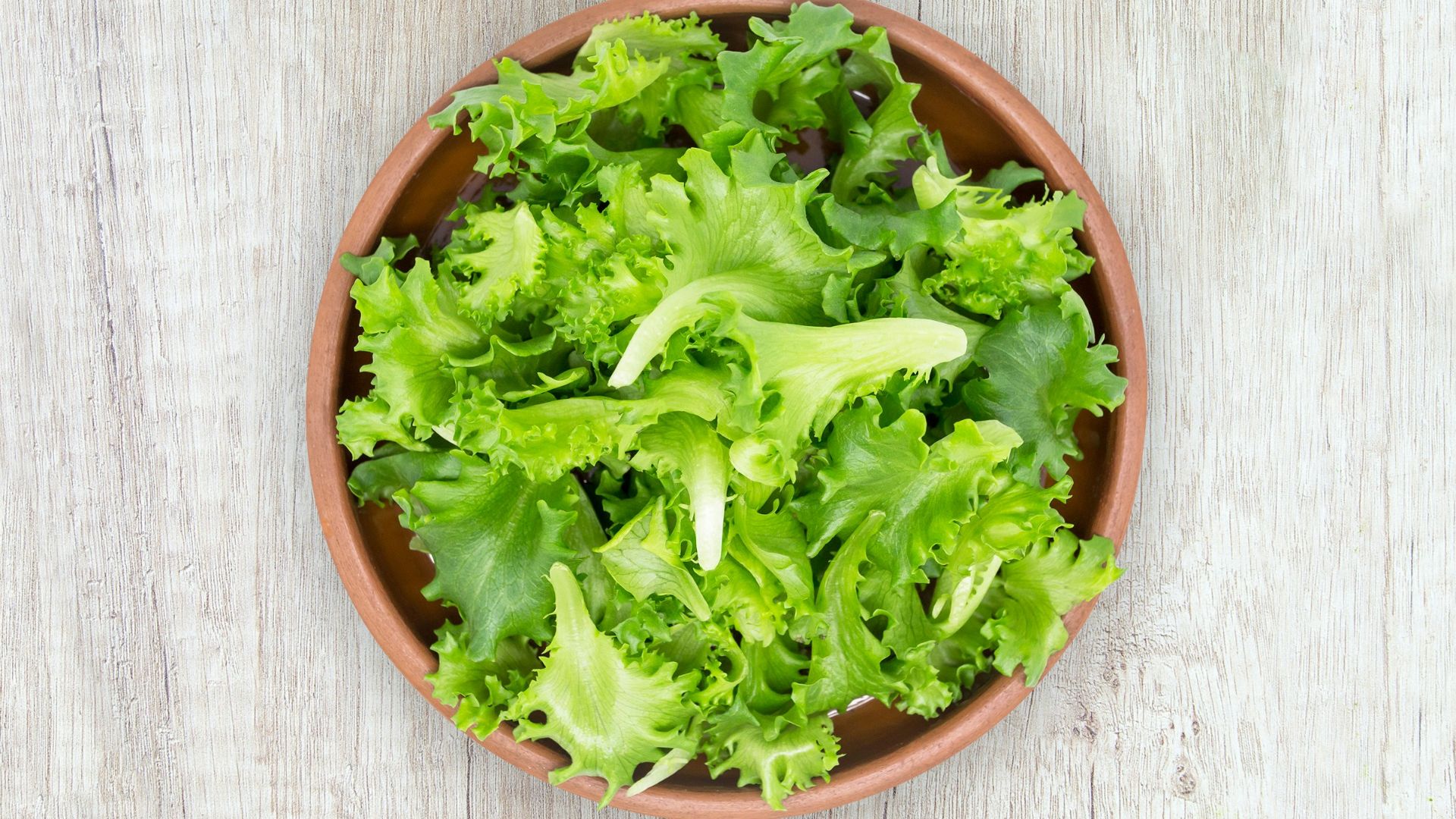 green vegetable on brown round plastic bowl