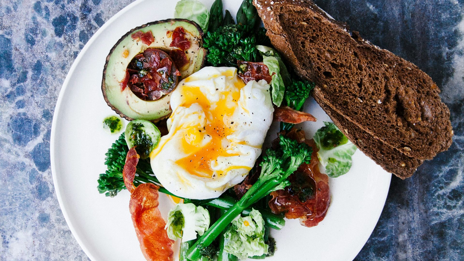 vegetable salad served on plate