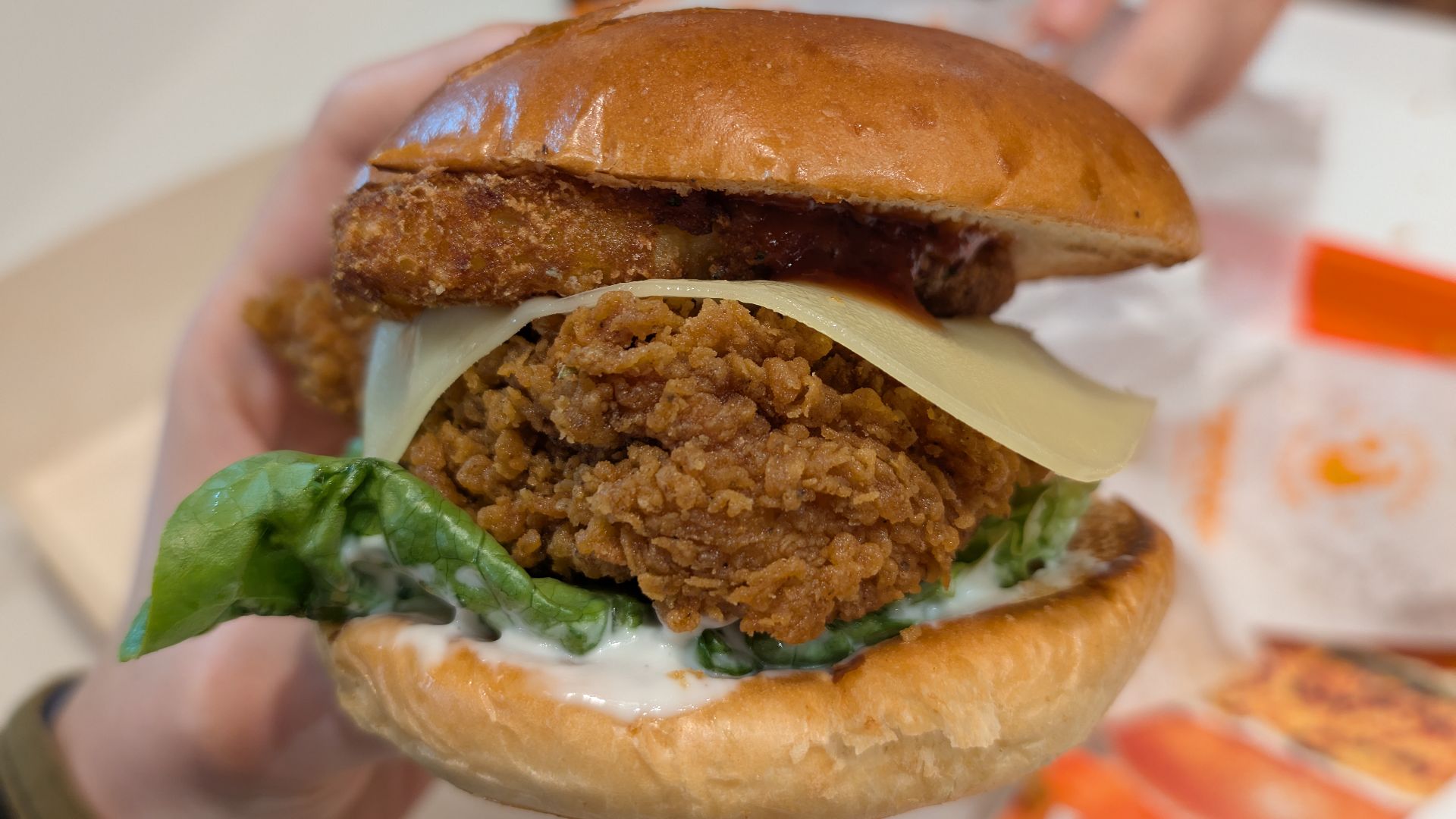 File:The Festive Superstack Sandwich - Popeyes, Brighton 2024-12-27.jpg