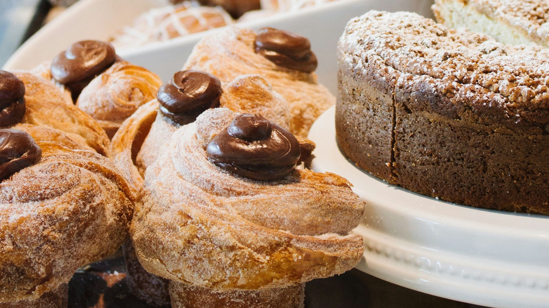 baked pastry on bowl