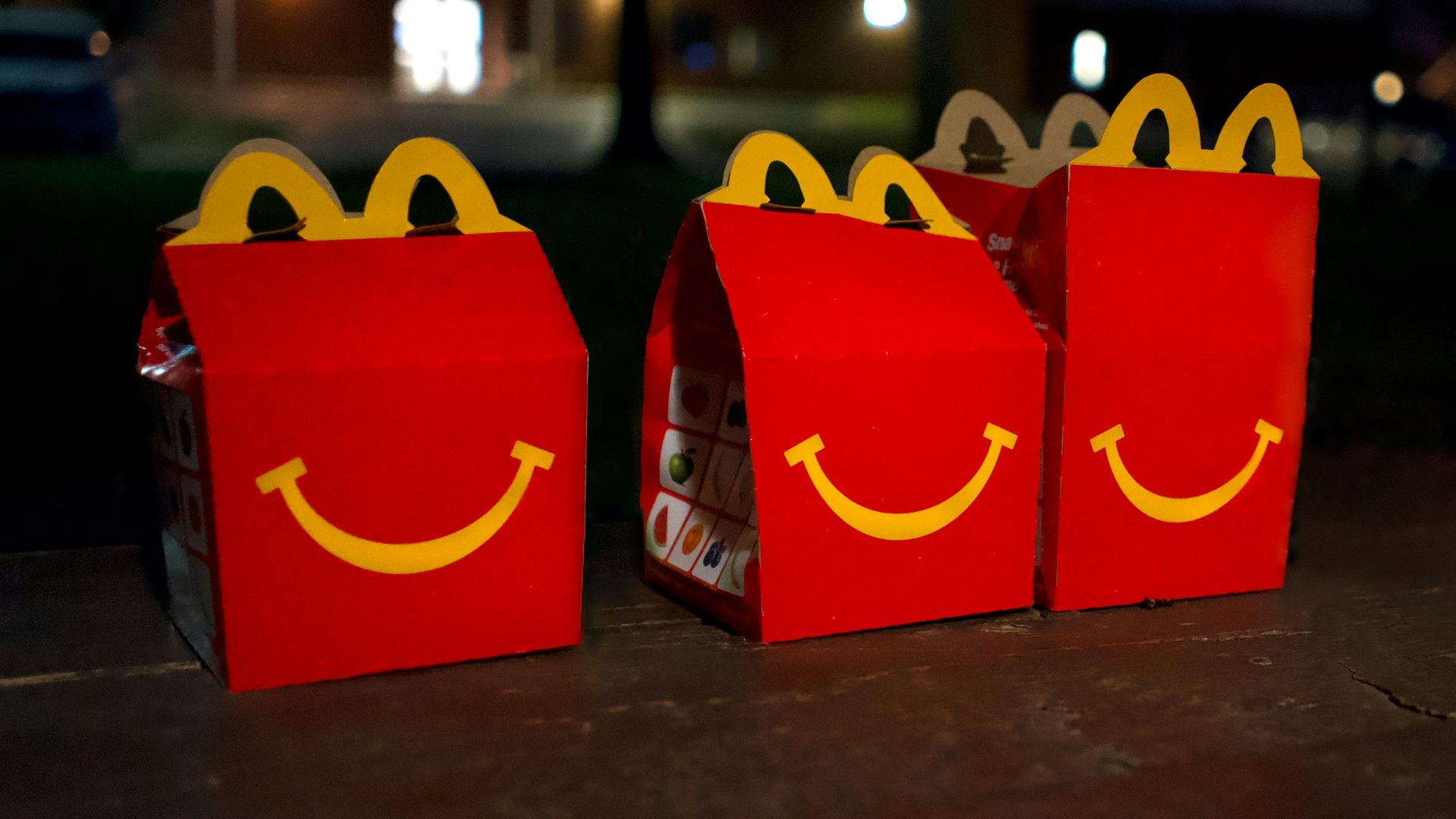 two red and yellow mcdonalds boxes
