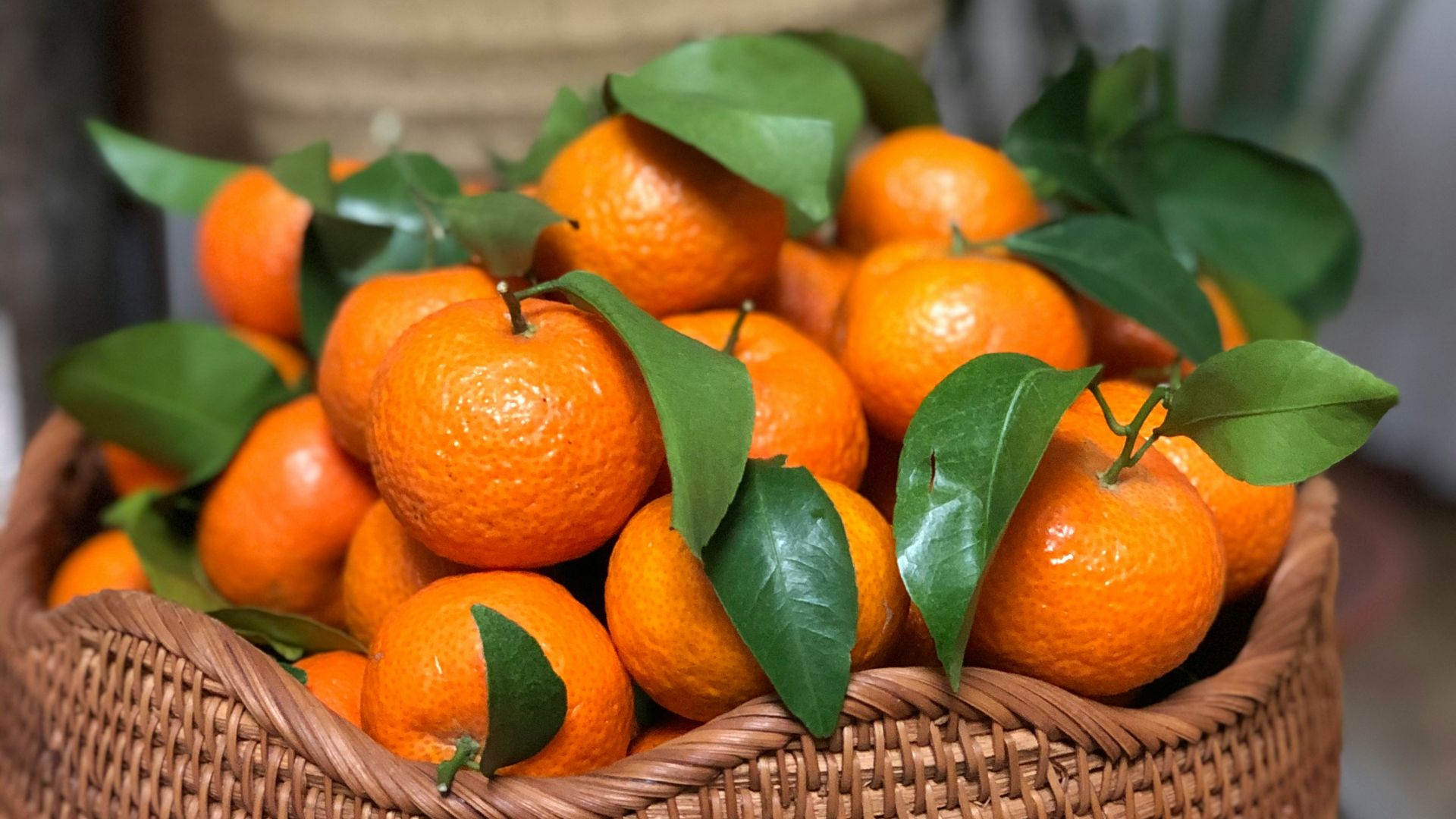 orange fruits on brown woven basket
