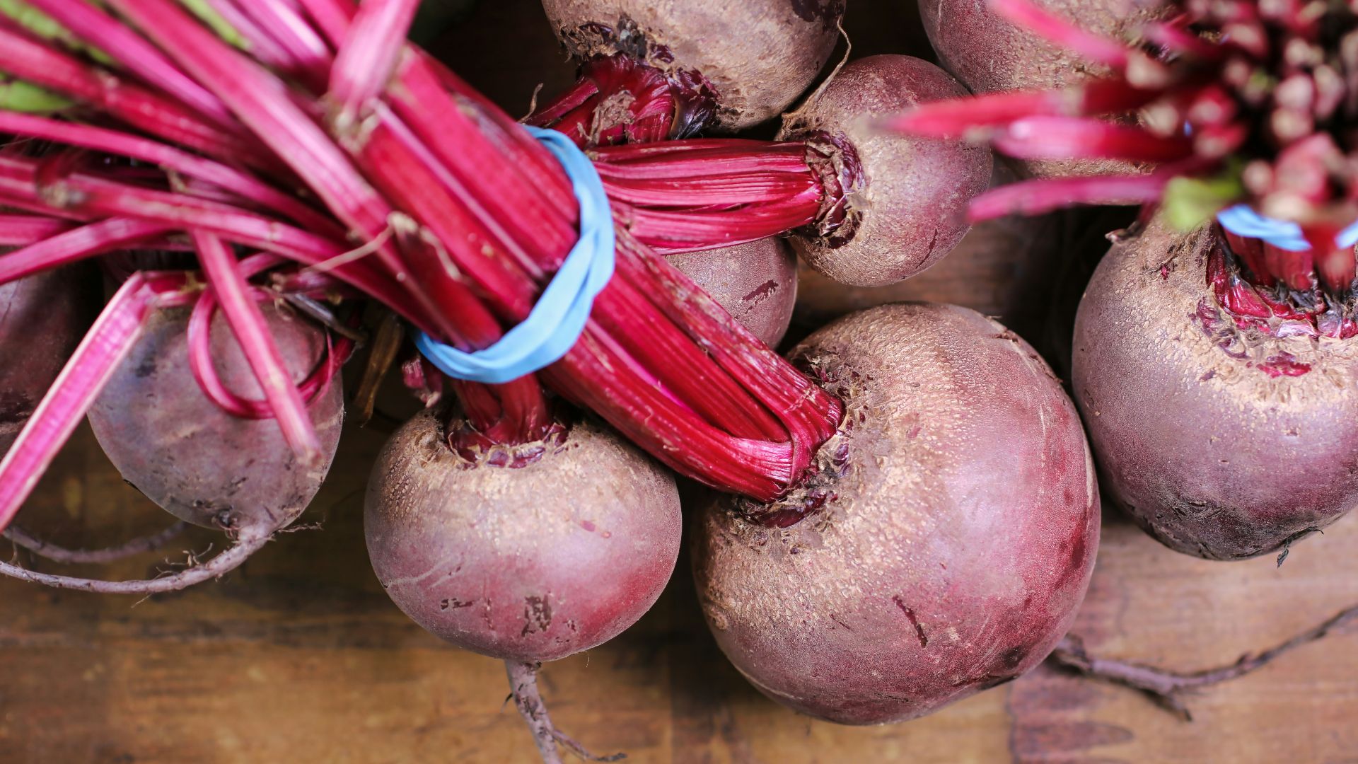 turnips on brown wooden surface