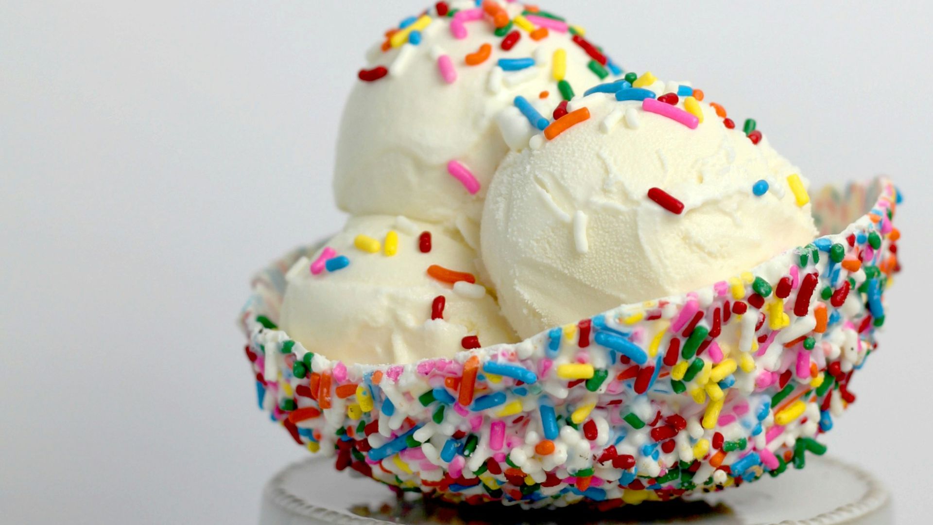vanilla ice cream with sprinkles