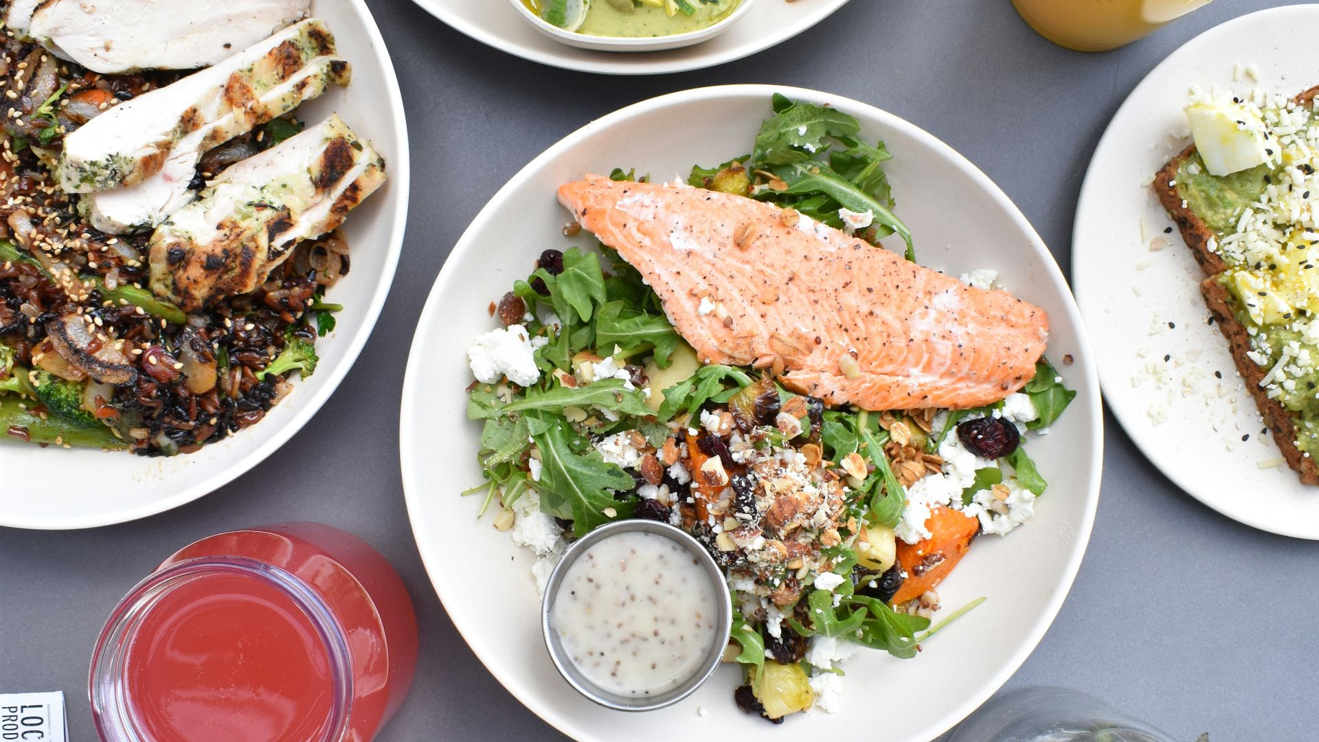 flat-lay photography of assorted-variety of stir fried and vegetable foods
