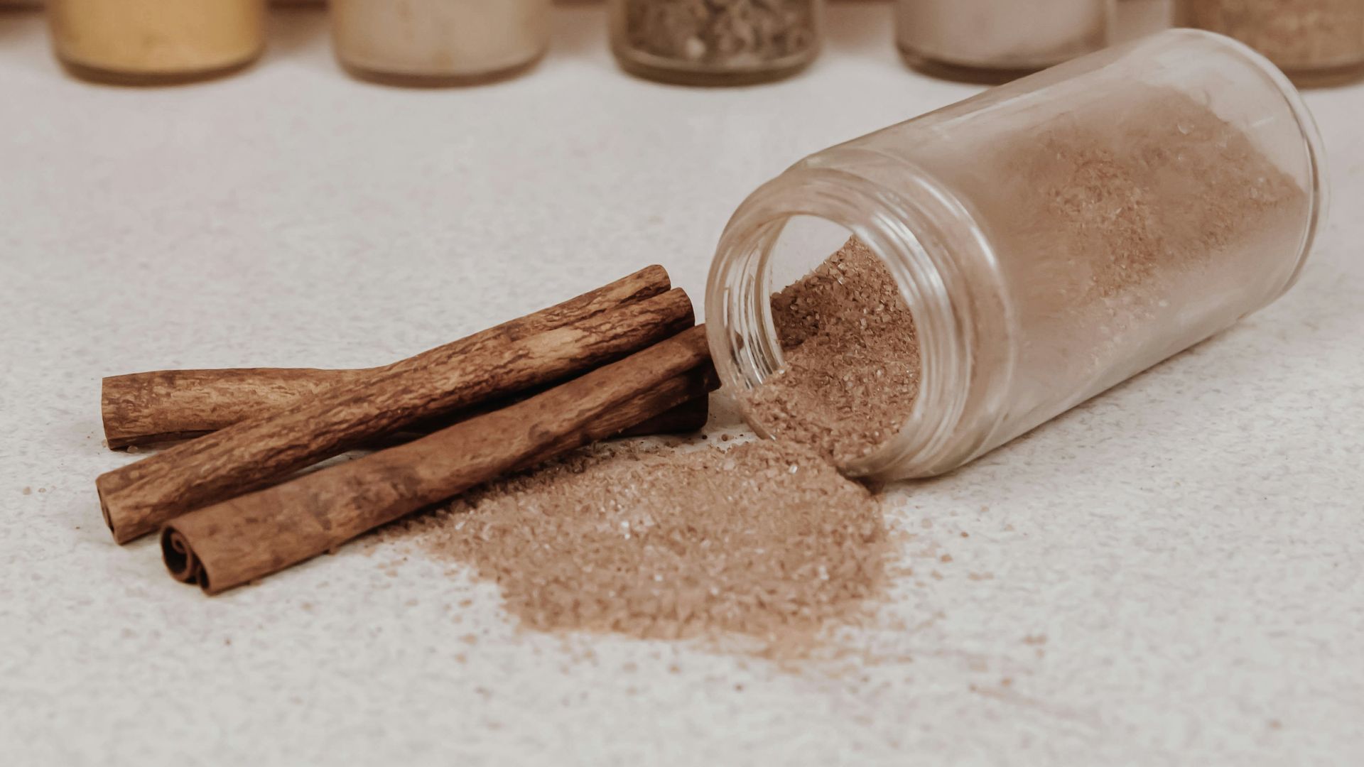 brown wooden sticks on white table