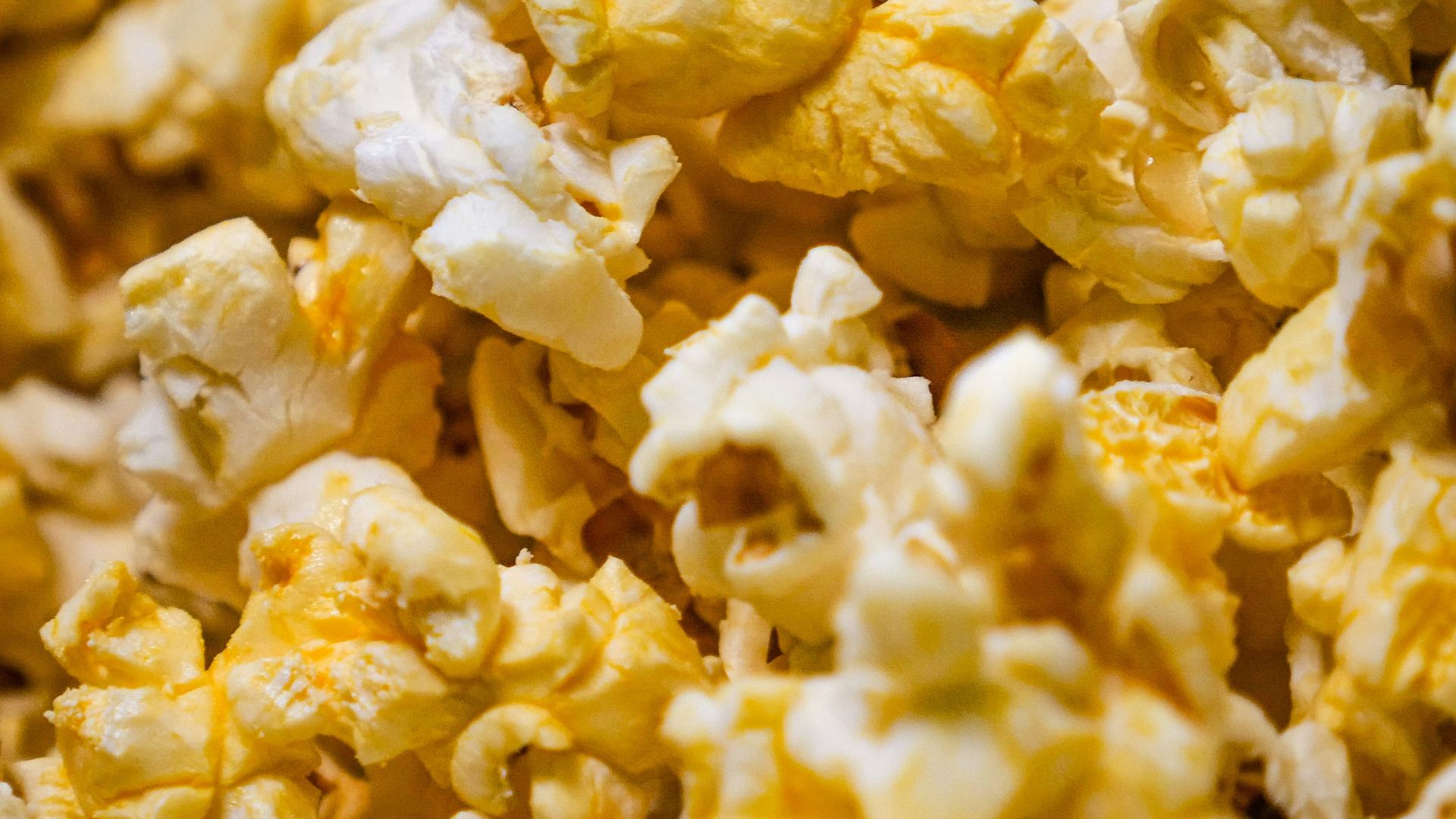 a close up of a pile of popcorn