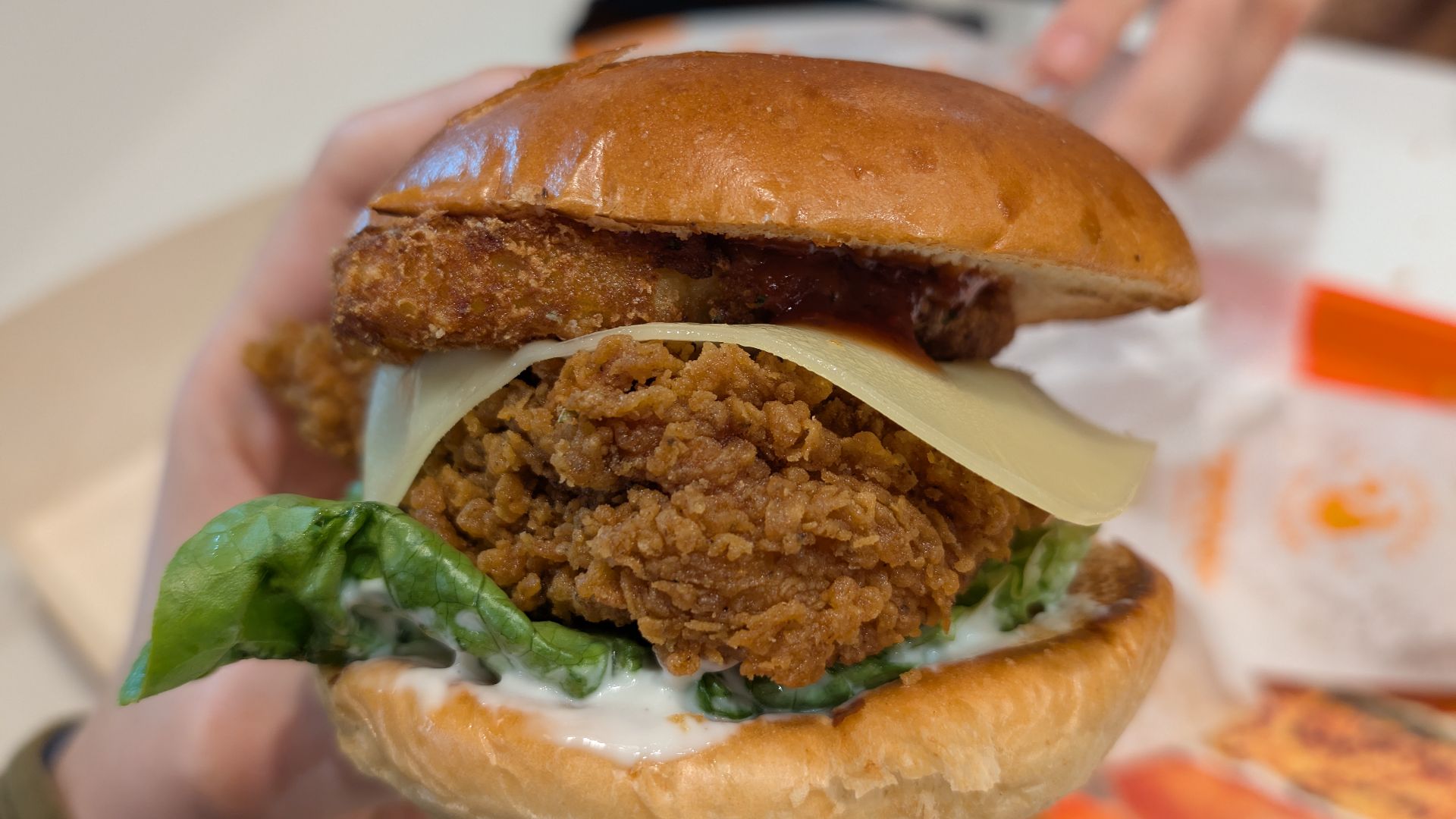 File:The Festive Superstack Sandwich - Popeyes, Brighton 2024-12-27.jpg