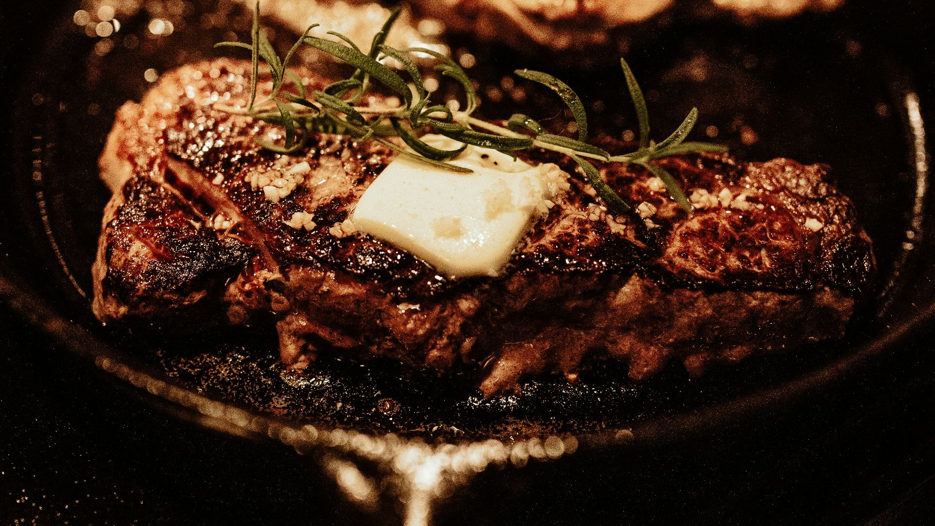 cooked food on black pan