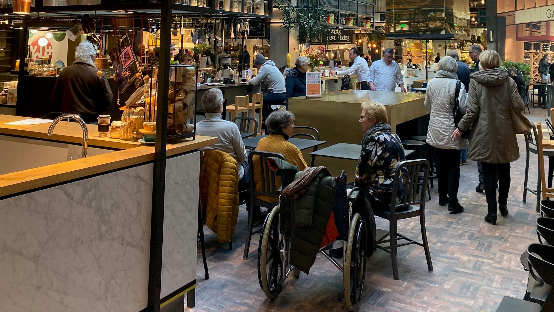 people in store during daytime