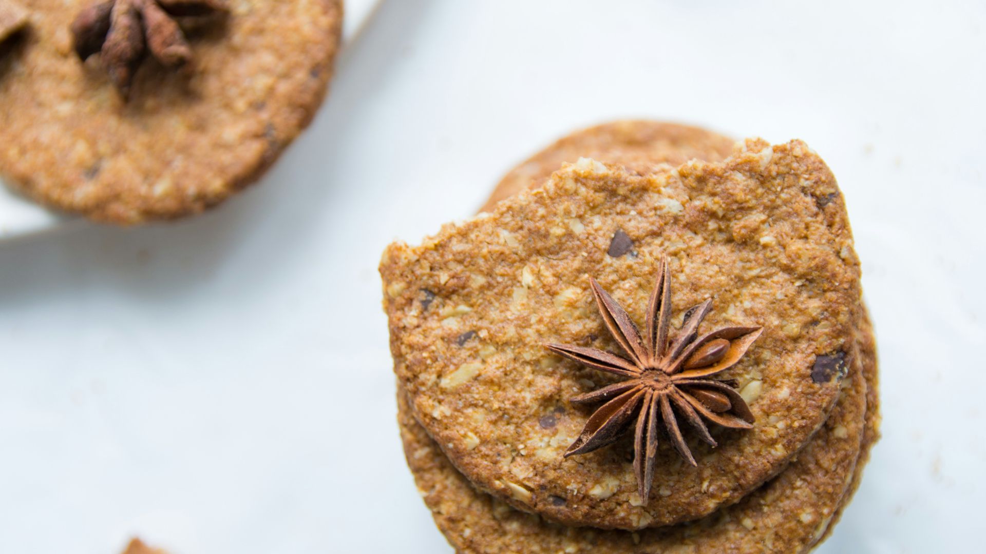 brown bread on white table