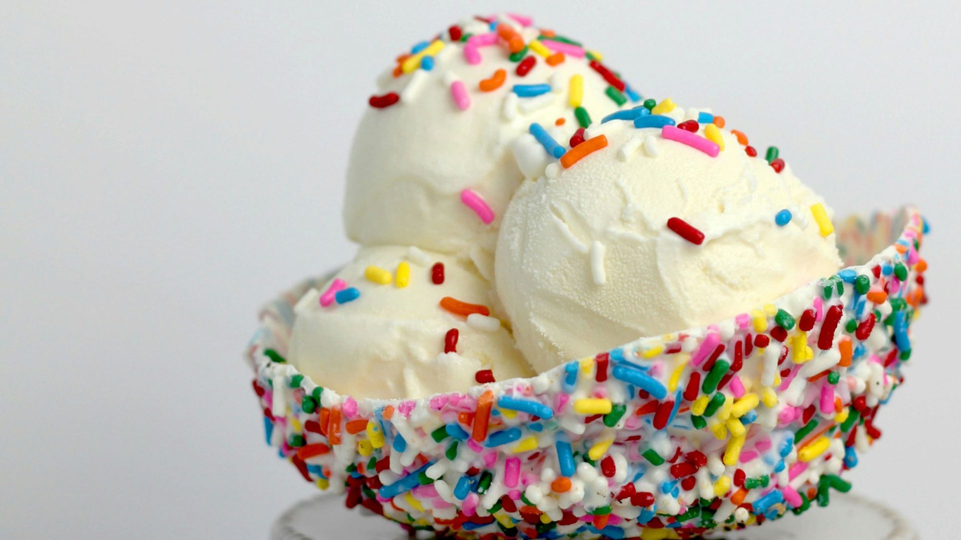 vanilla ice cream with sprinkles