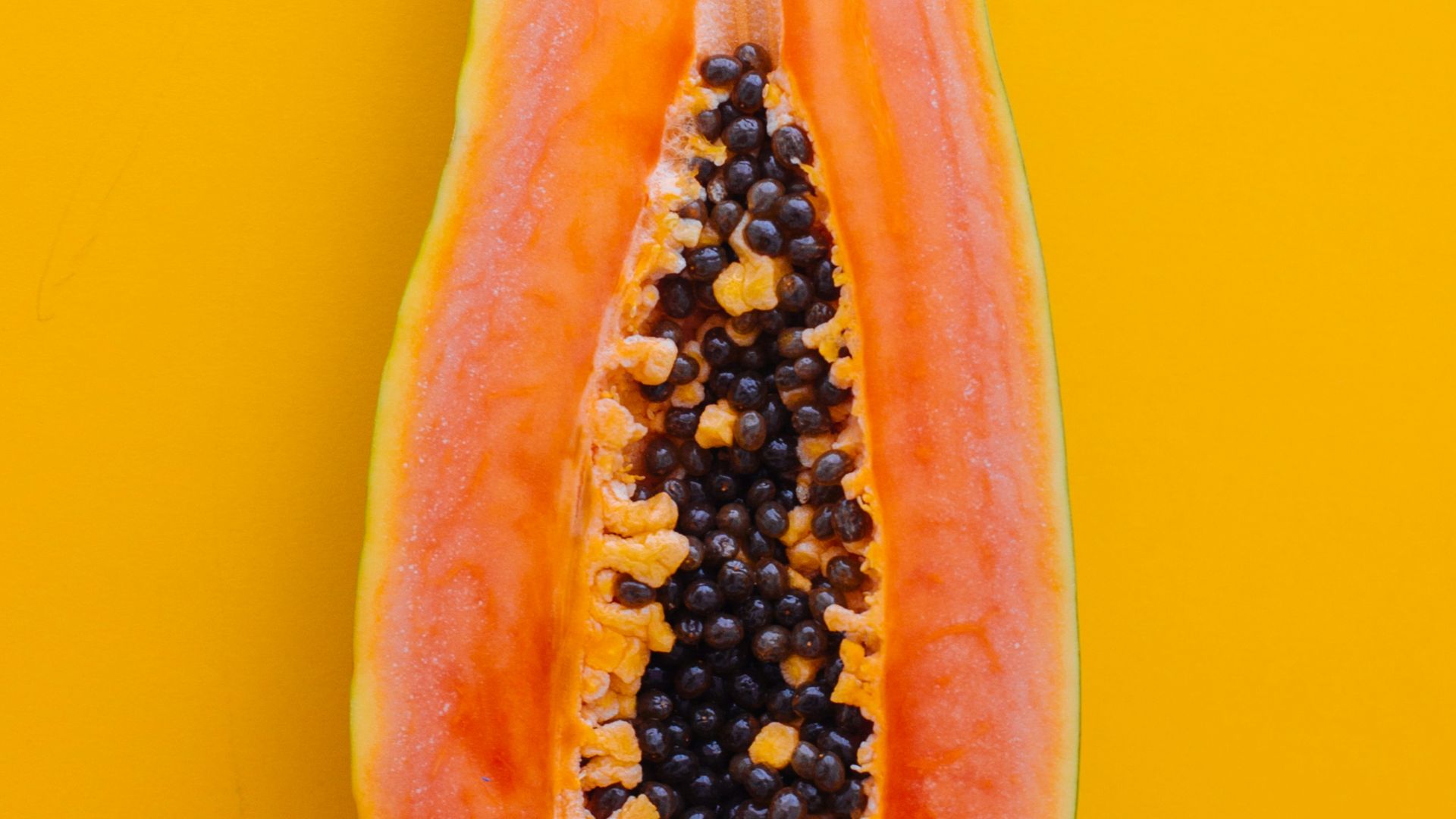 orange sliced papaya