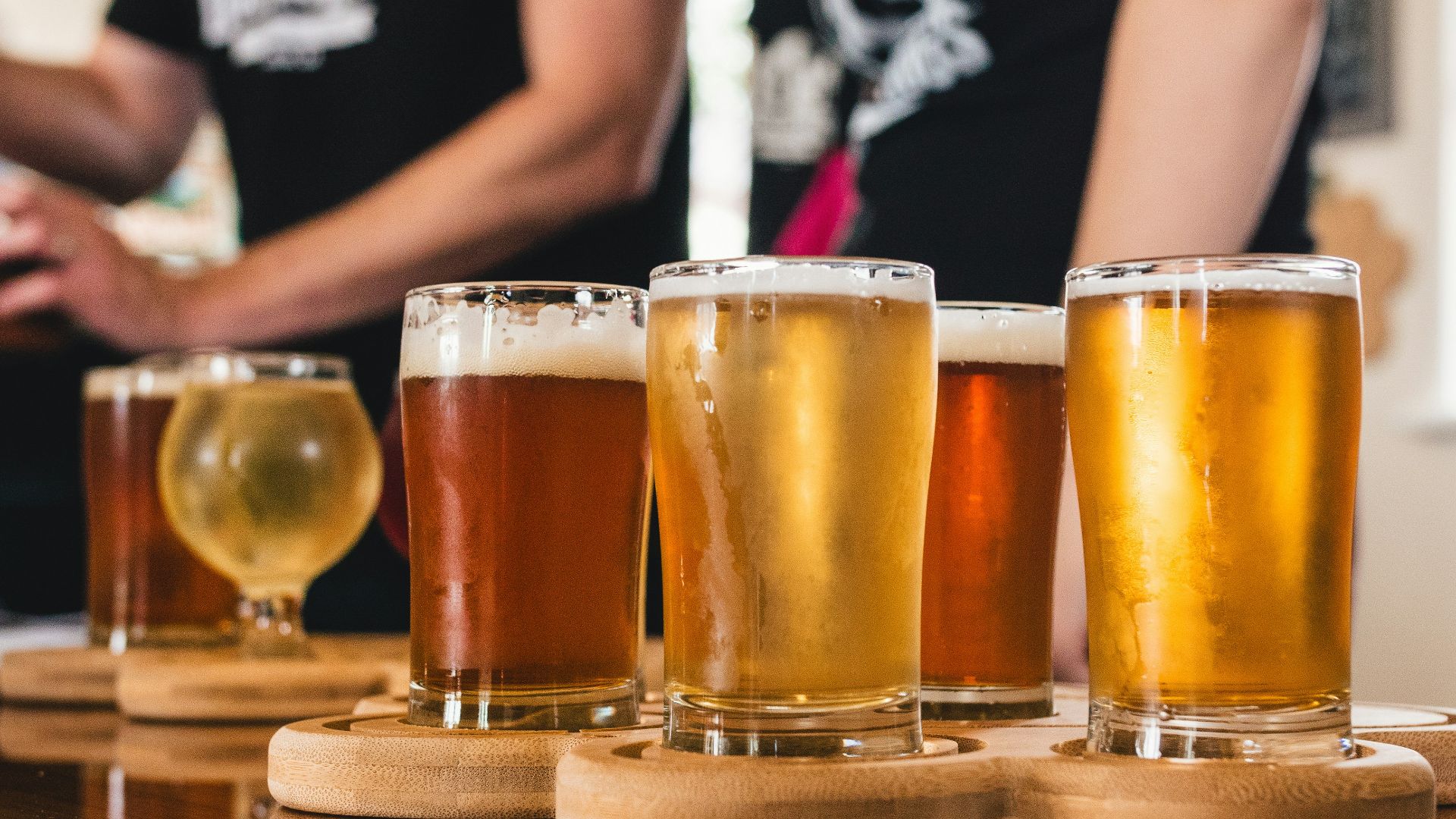 clear drinking glass with beer
