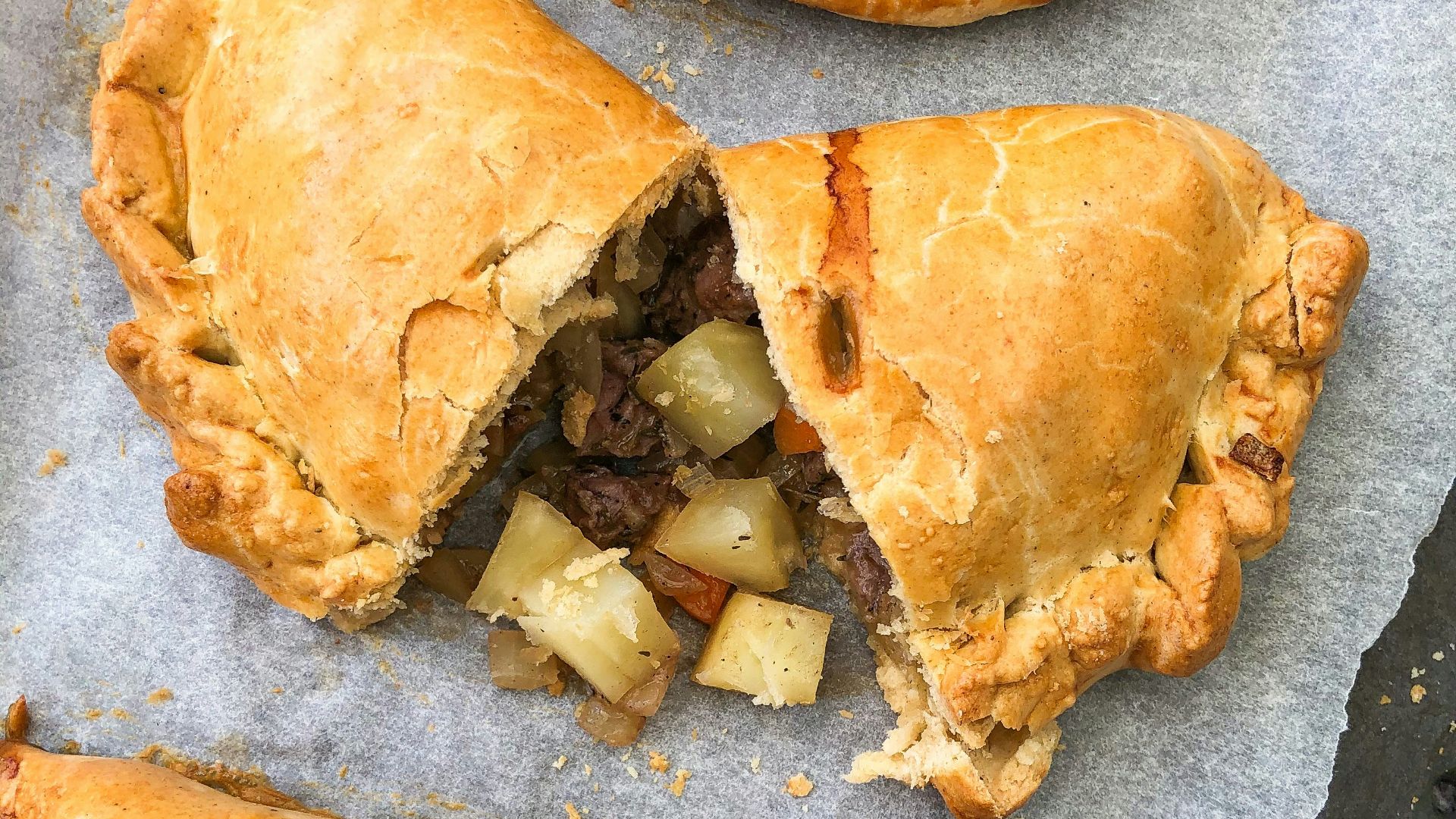 bread on gray wooden table