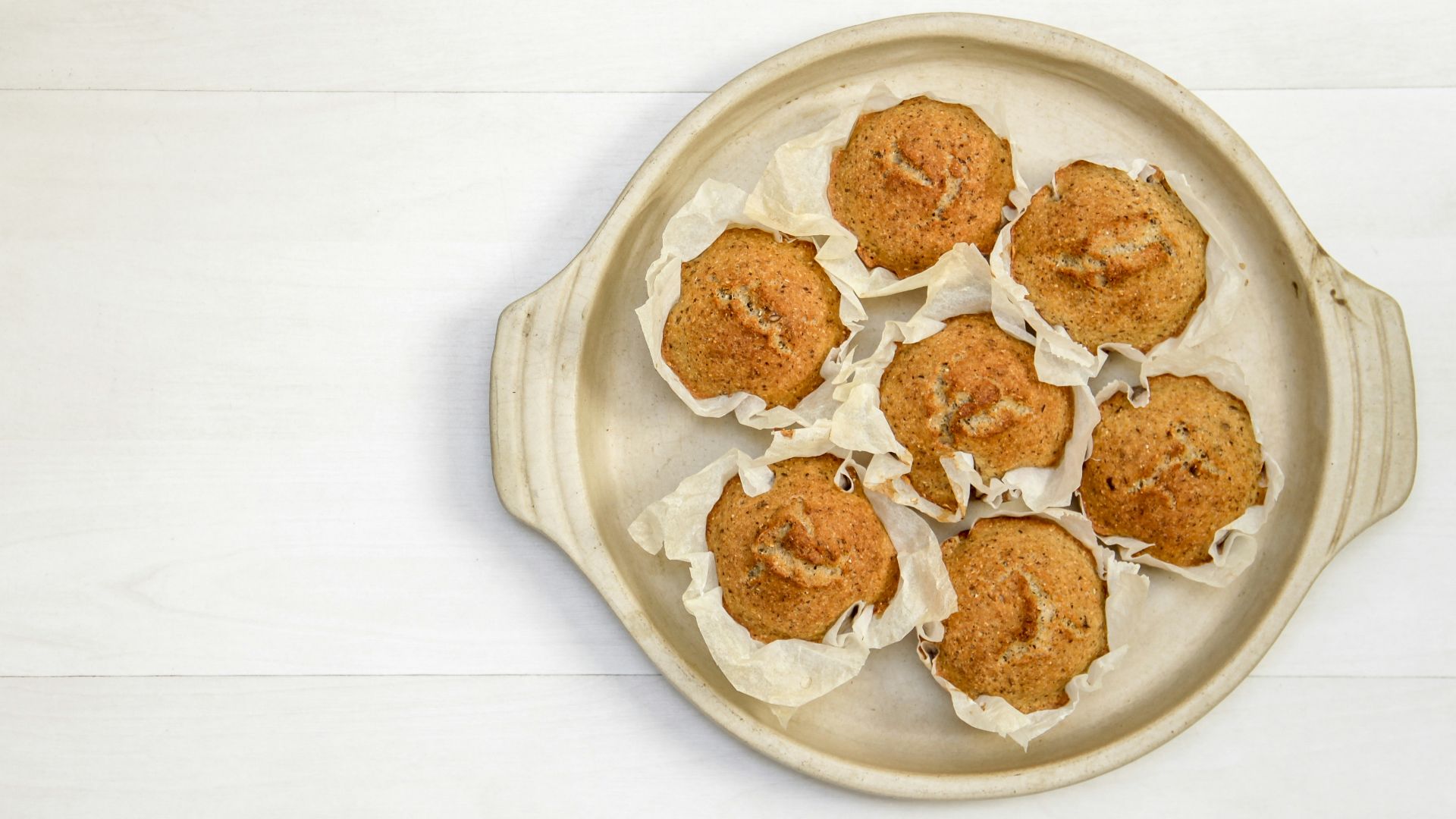 cupcakes on brown plate