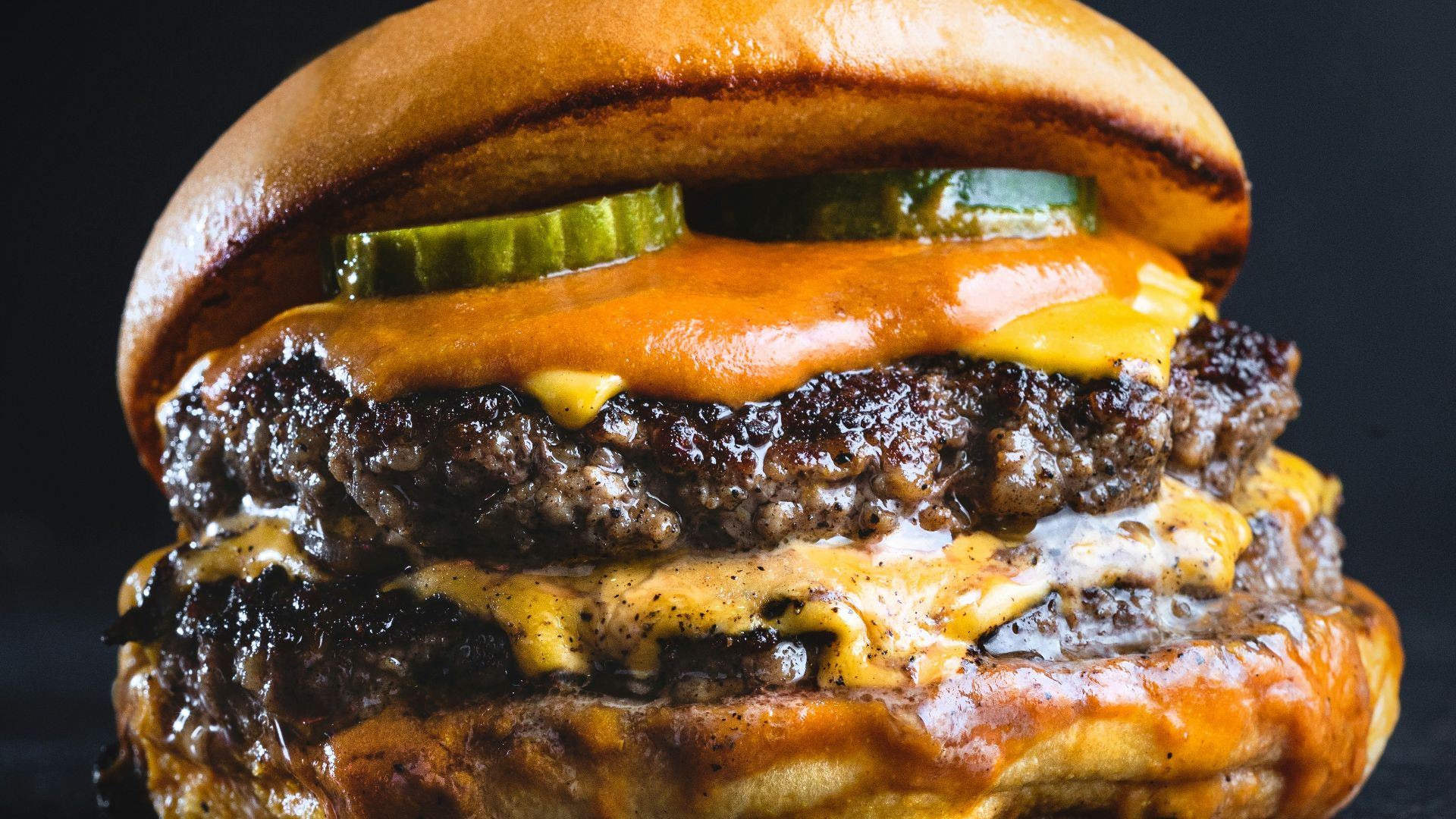 burger with patty and lettuce