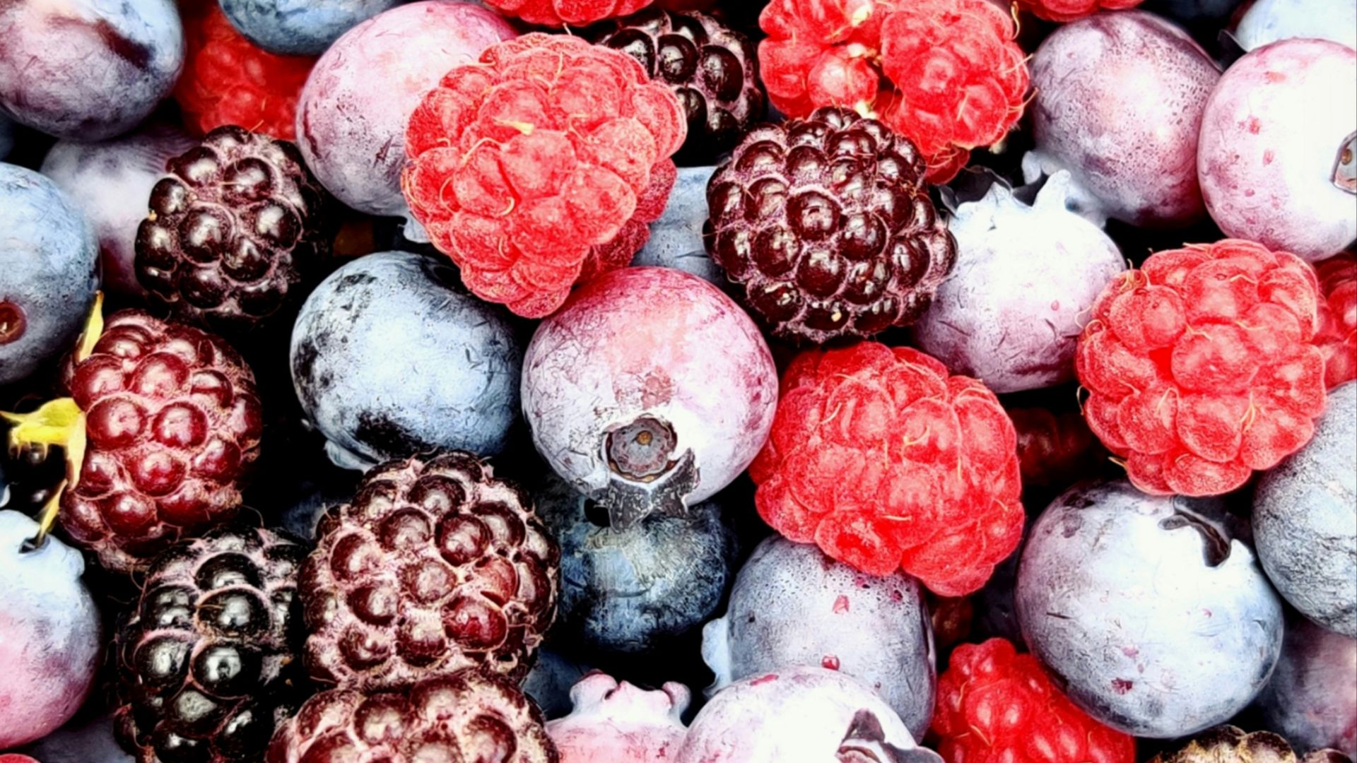 red and black berries on black surface