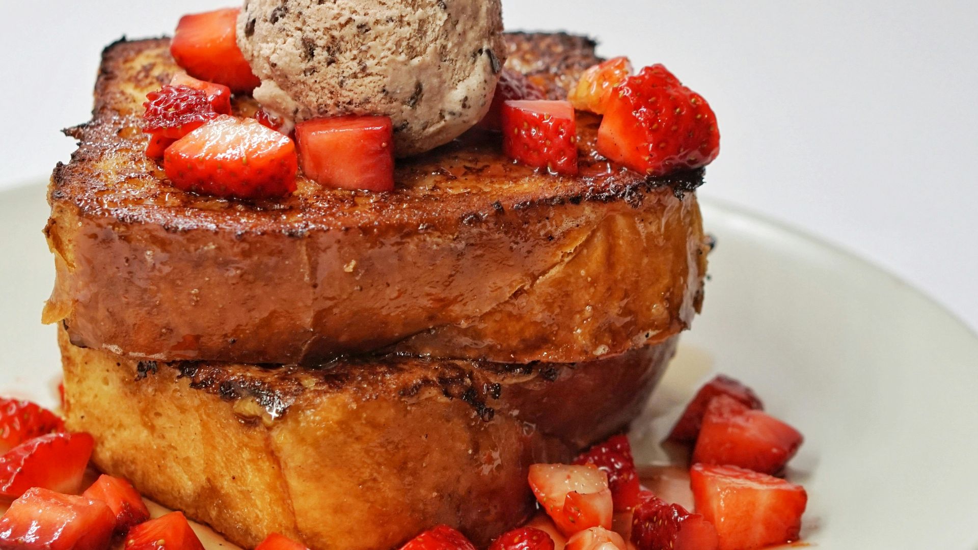 brown bread on white ceramic plate