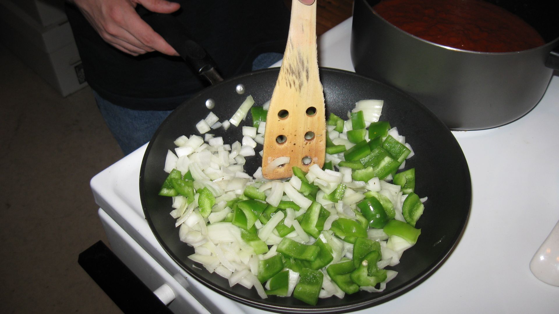 File:Sautee onions and peppers.jpg