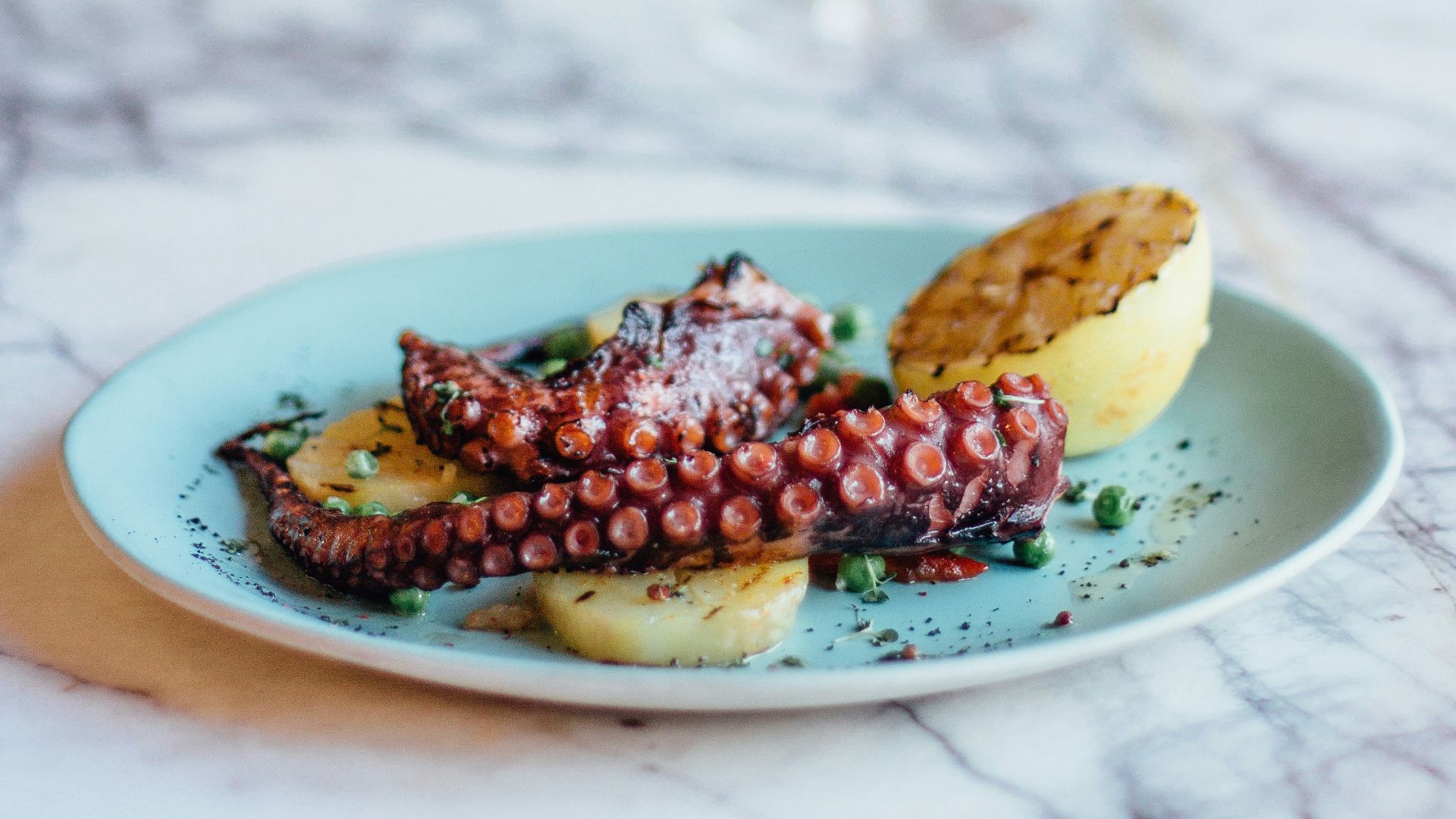 octopus dish with potato