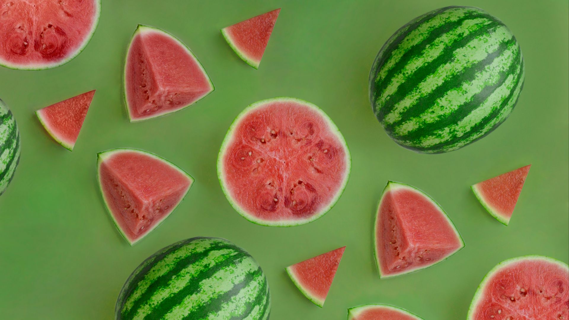 a group of watermelons