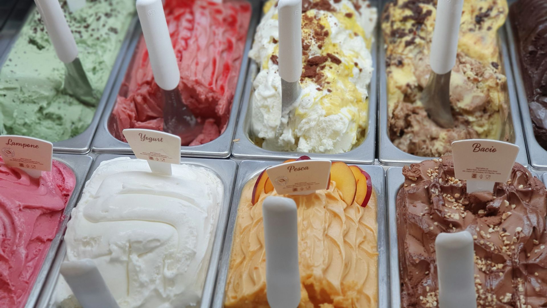 variety of ice creams