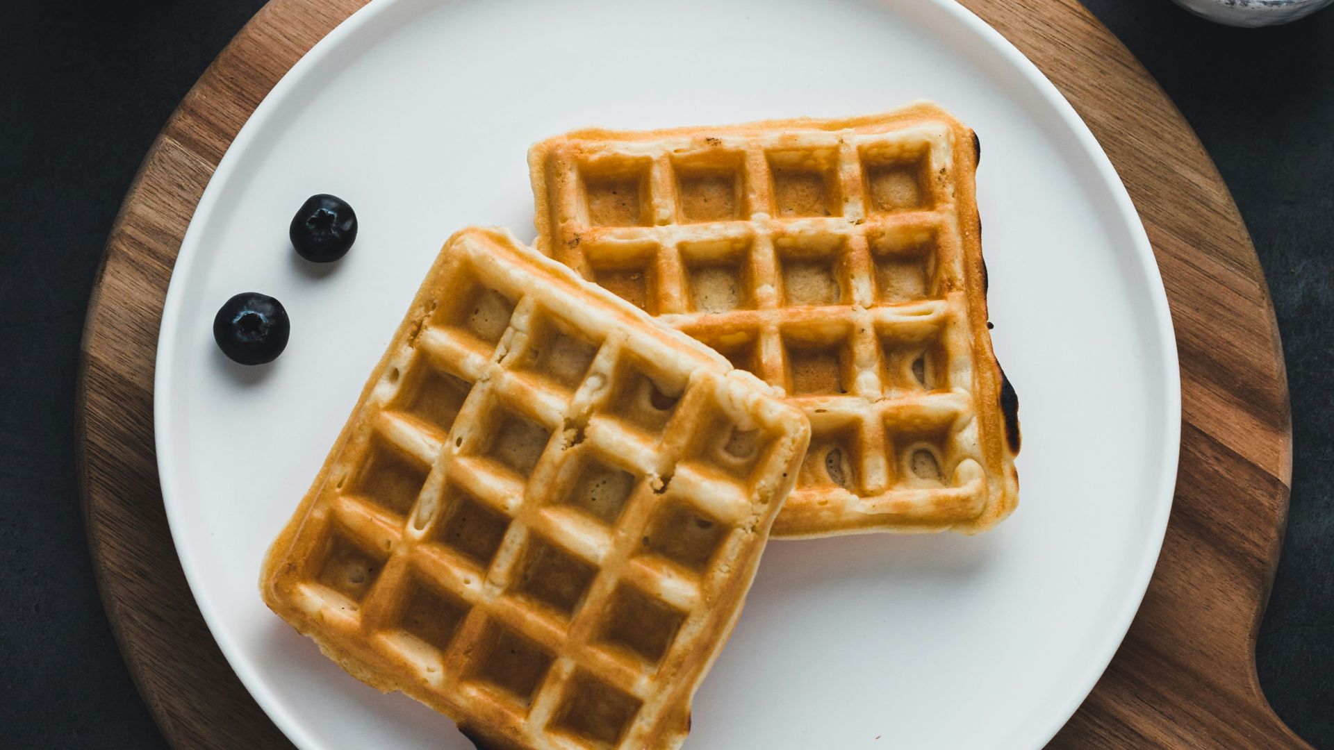 waffles on plate
