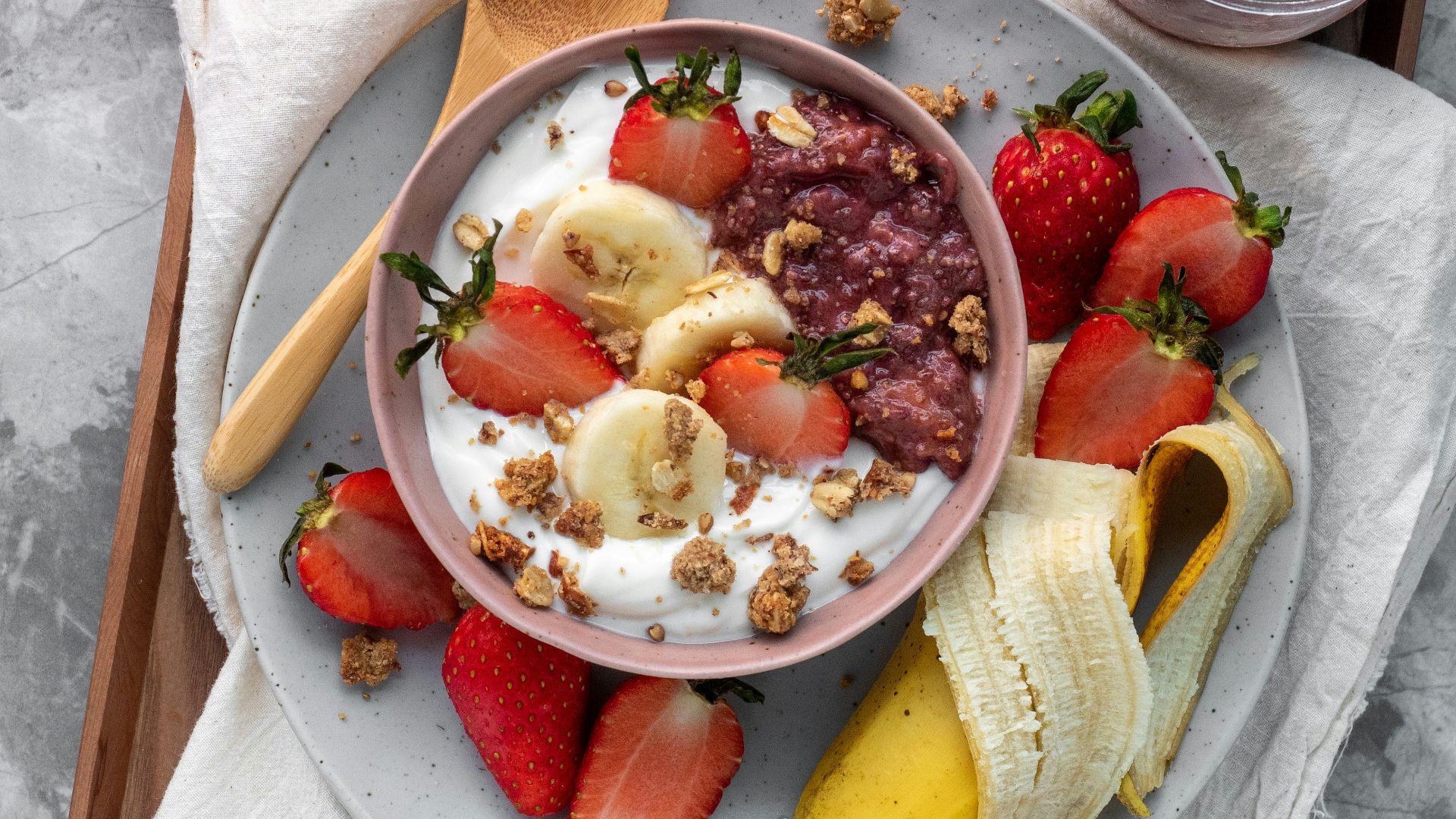 sliced fruits on white ceramic plate