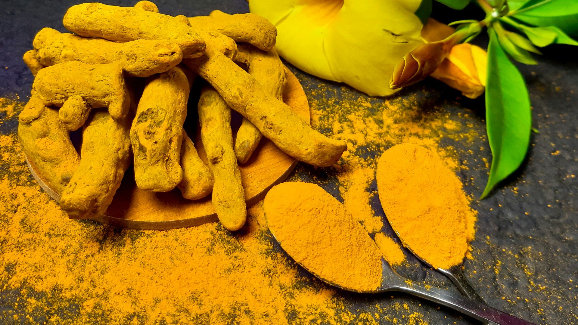 yellow flower on gray surface