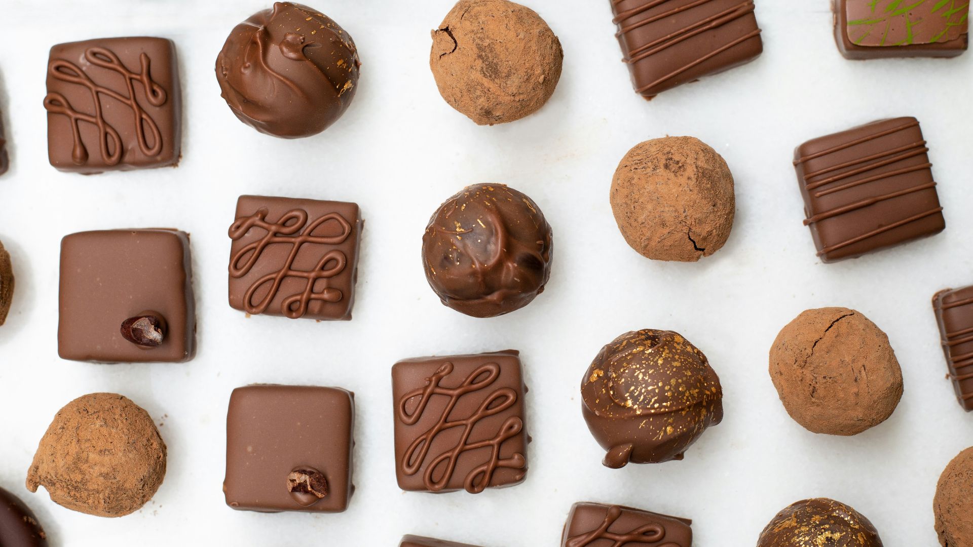 brown and white chocolate bars