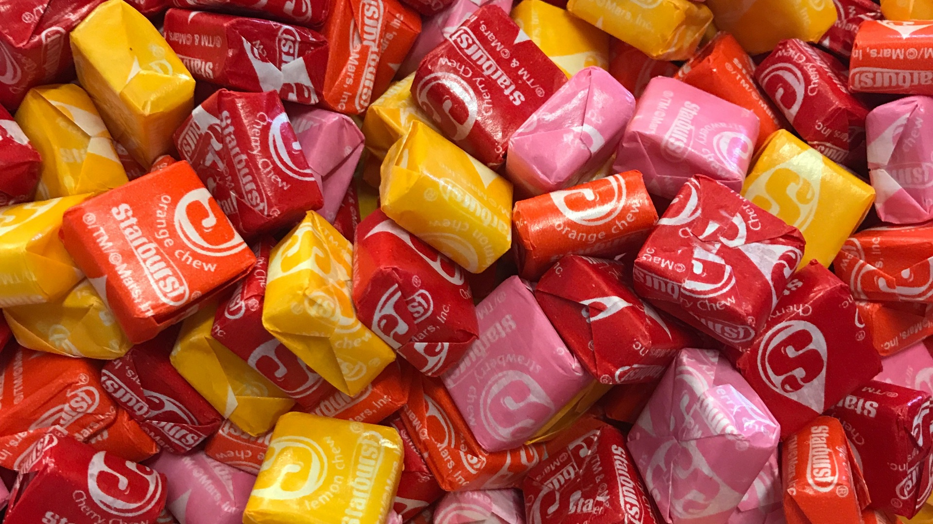 assorted-color candy pack lot