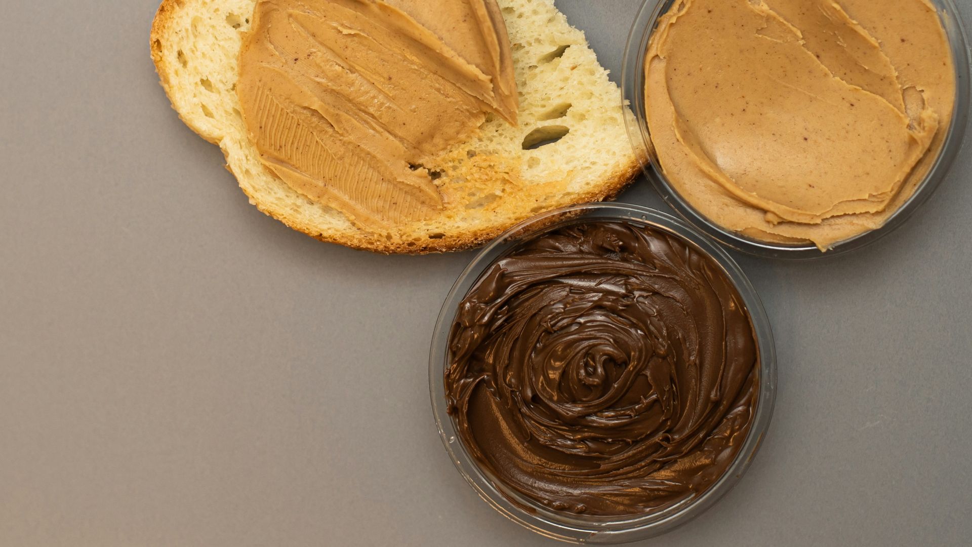 a sandwich with peanut butter and jelly on it