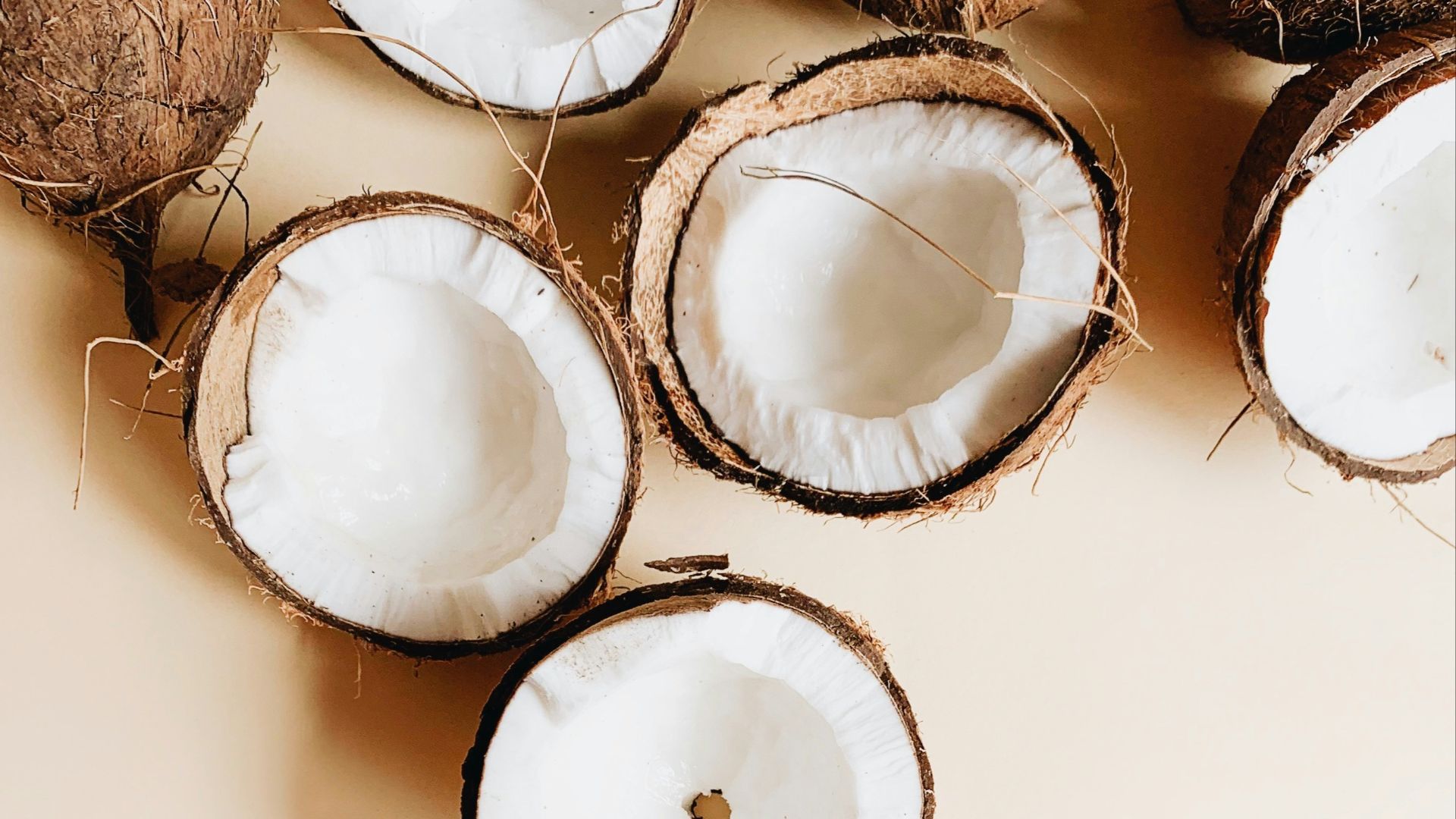 coconuts on white surface