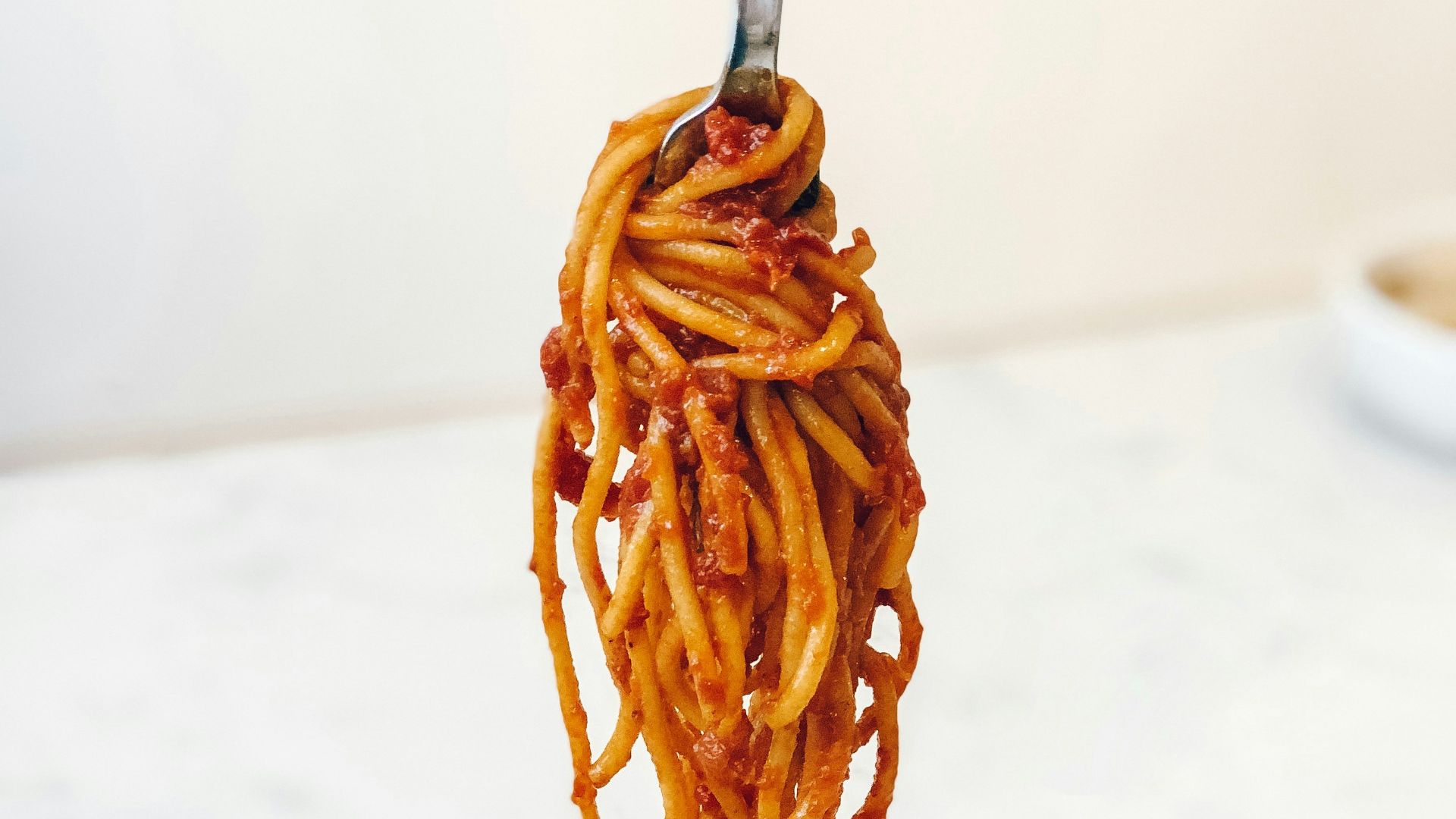 pasta in white ceramic bowl