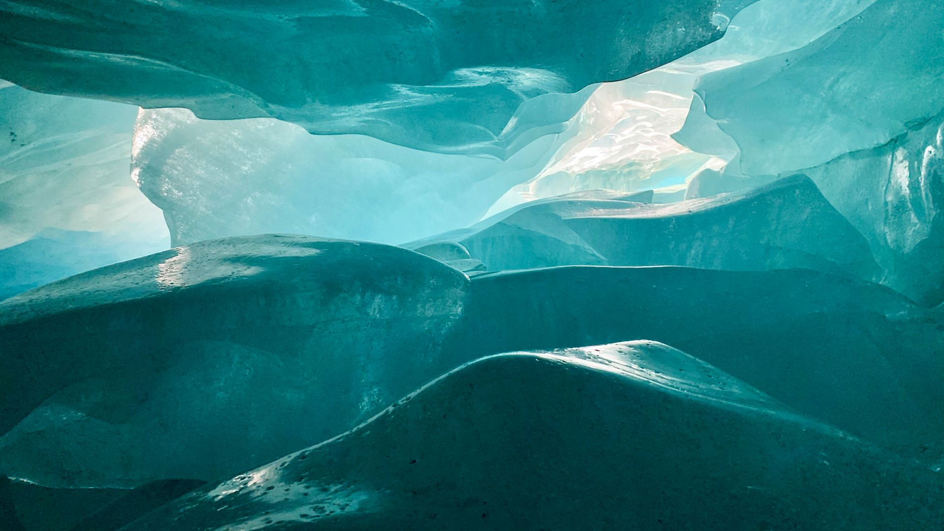 blue and white abstract painting