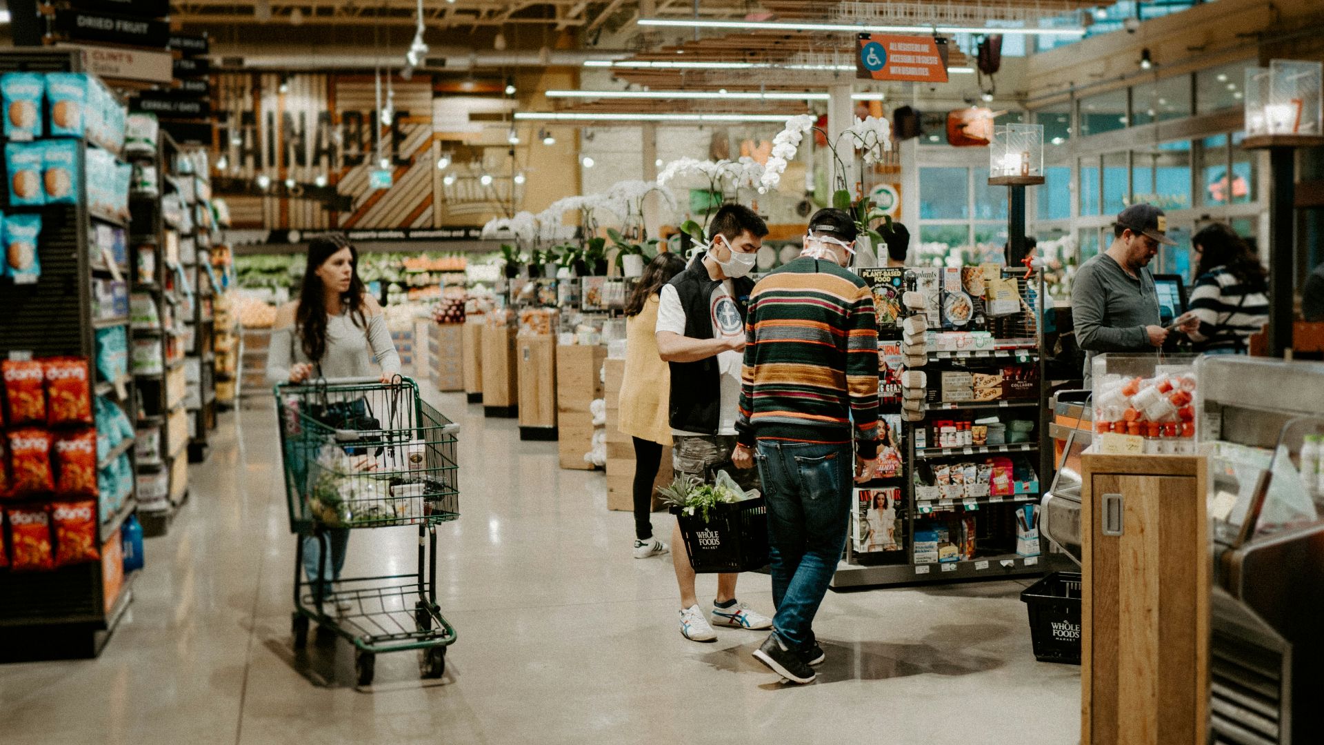 people walking on market during daytime