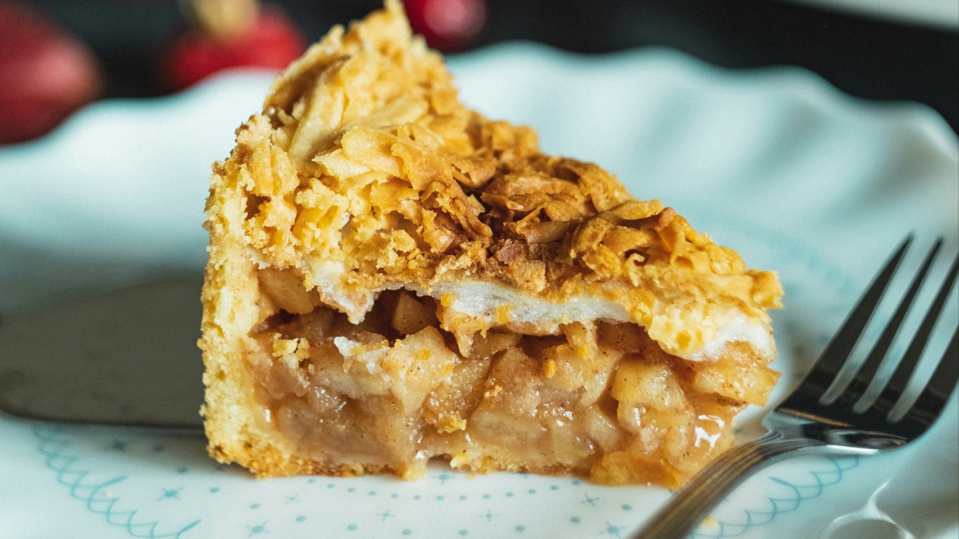 brown sliced cake on round white ceramic saucer
