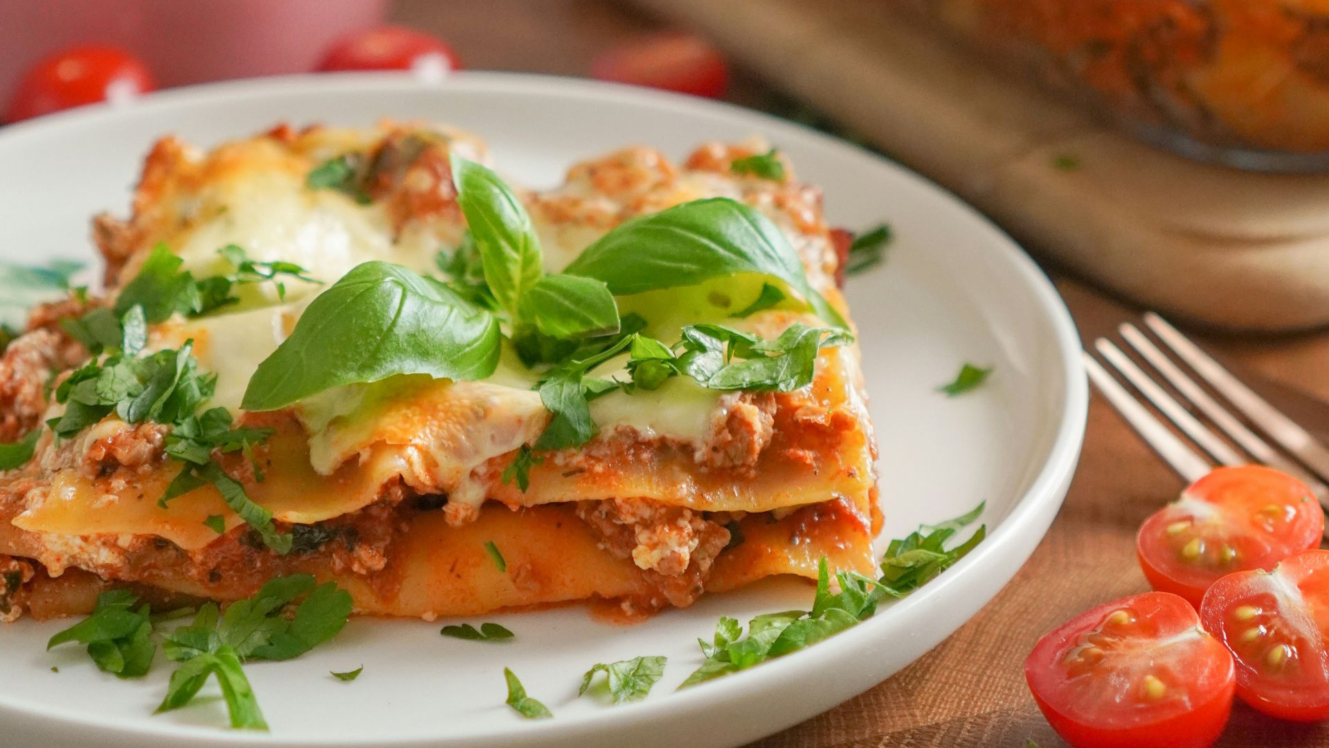 sliced pizza on white ceramic plate