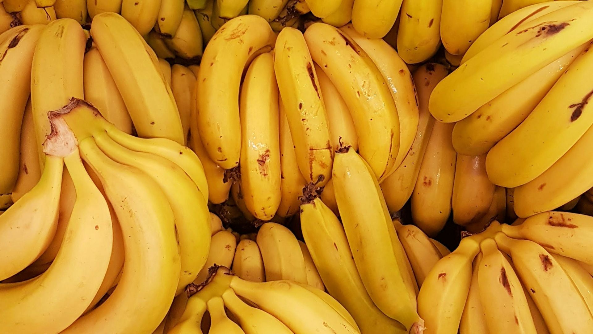 yellow banana fruit on brown wooden table