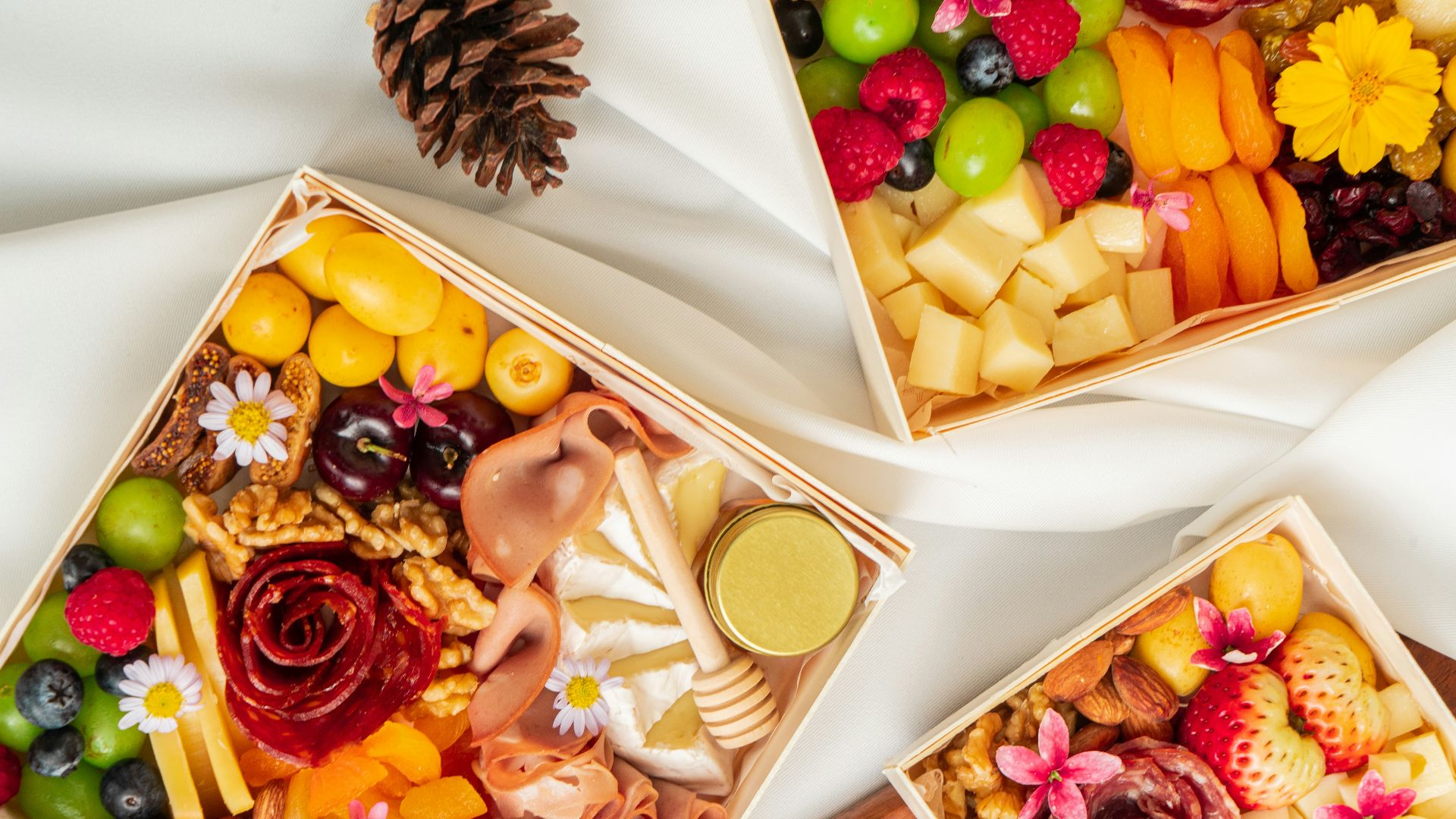 sliced cheese on white ceramic tray