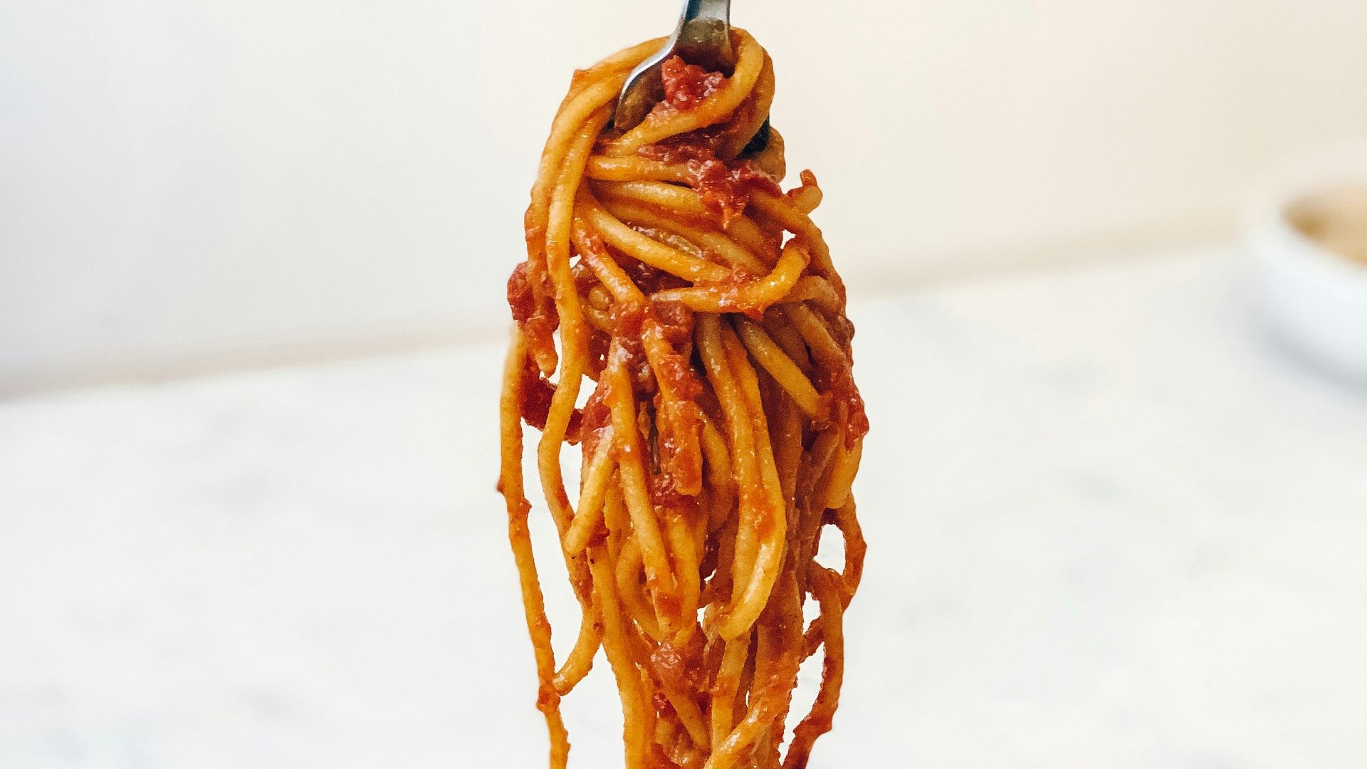 pasta in white ceramic bowl