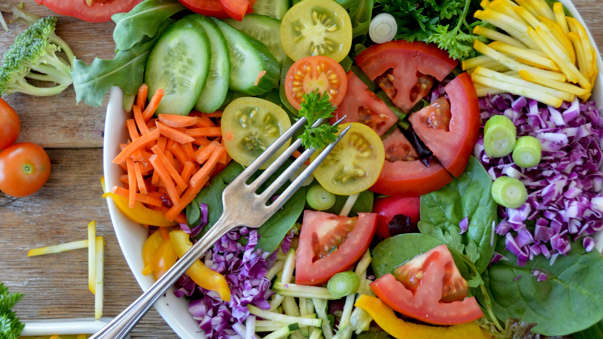 sliced vegetables on white ceramic plate