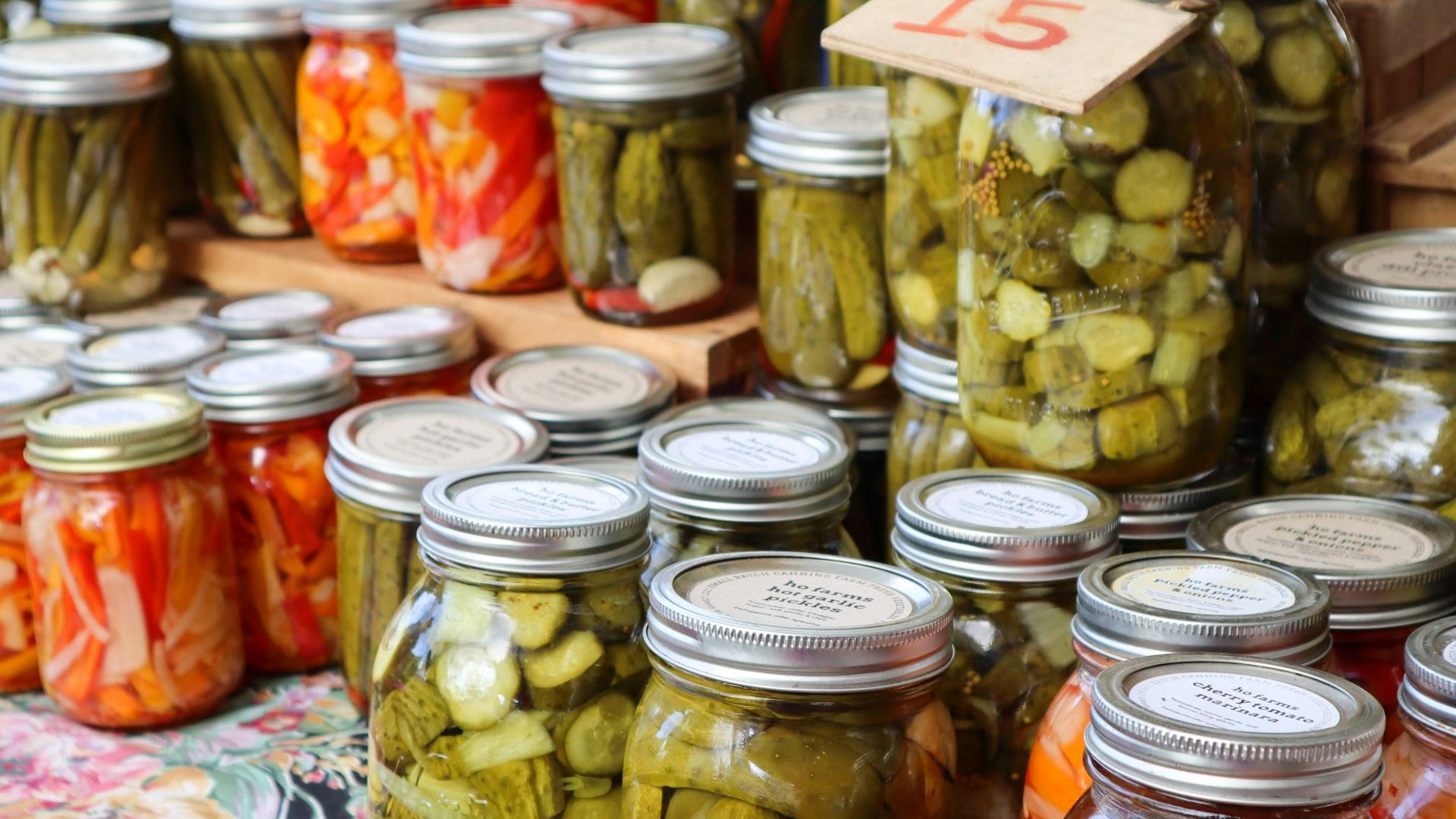 clear glass jars with candies