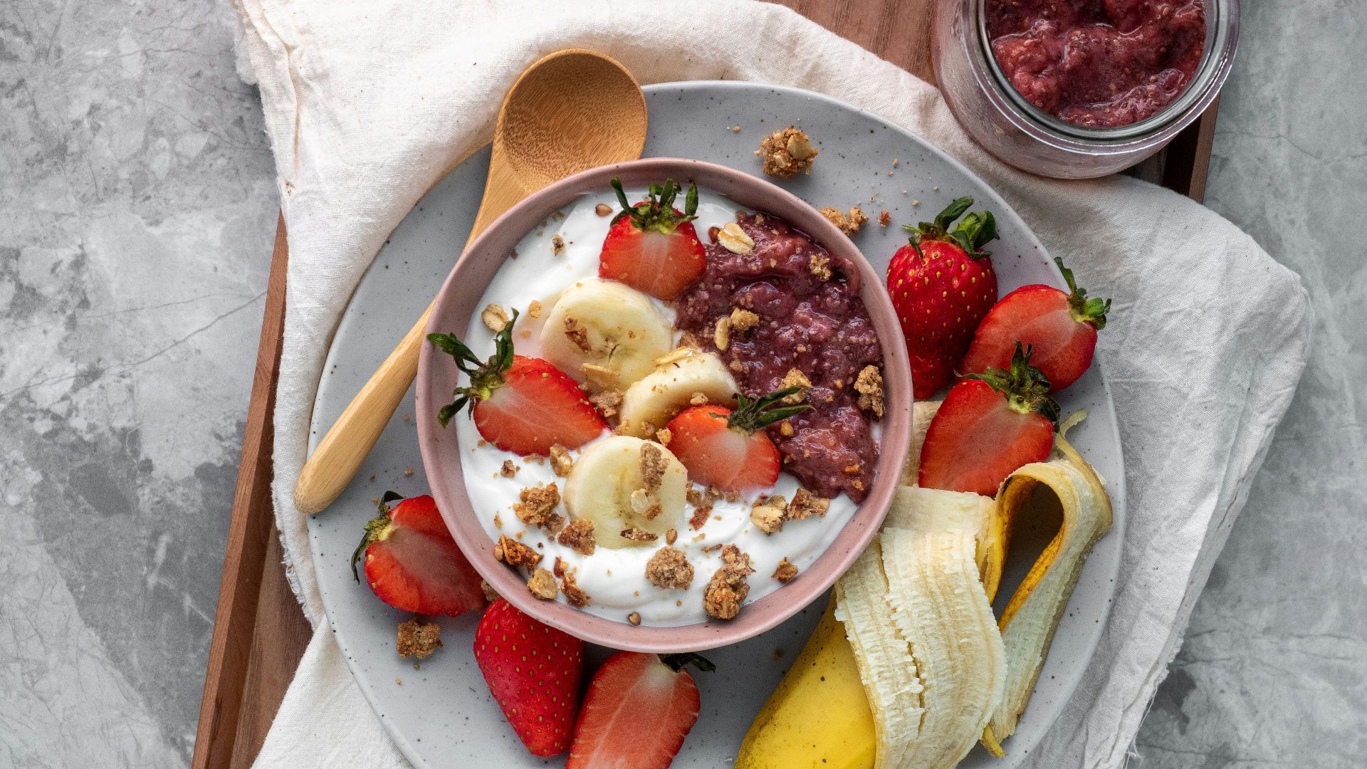 sliced fruits on white ceramic plate