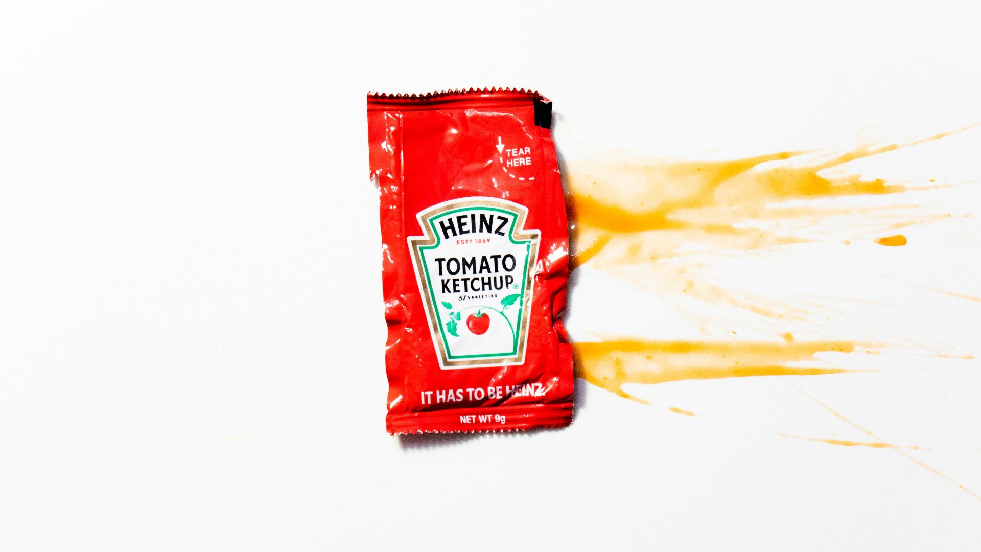 red and white plastic pack