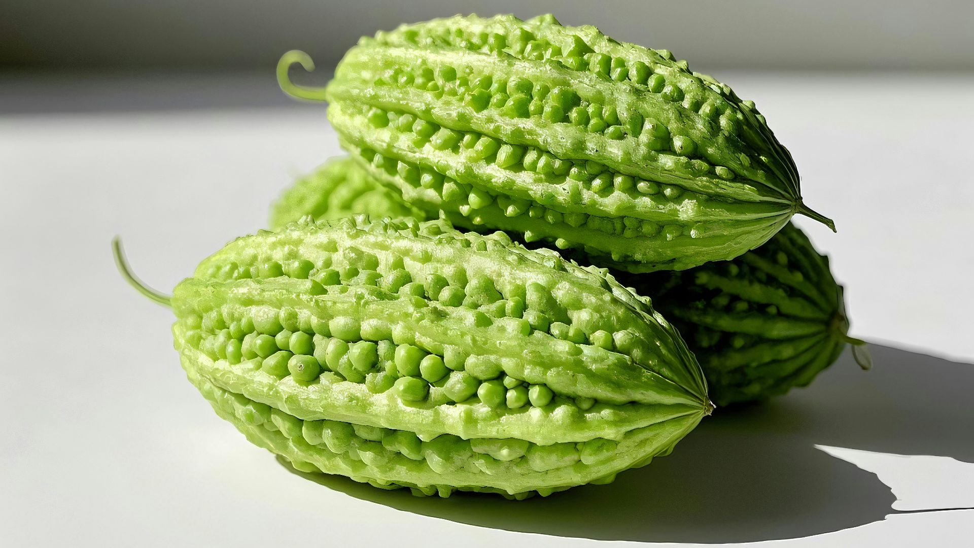 A couple of cucumbers sitting on top of a table