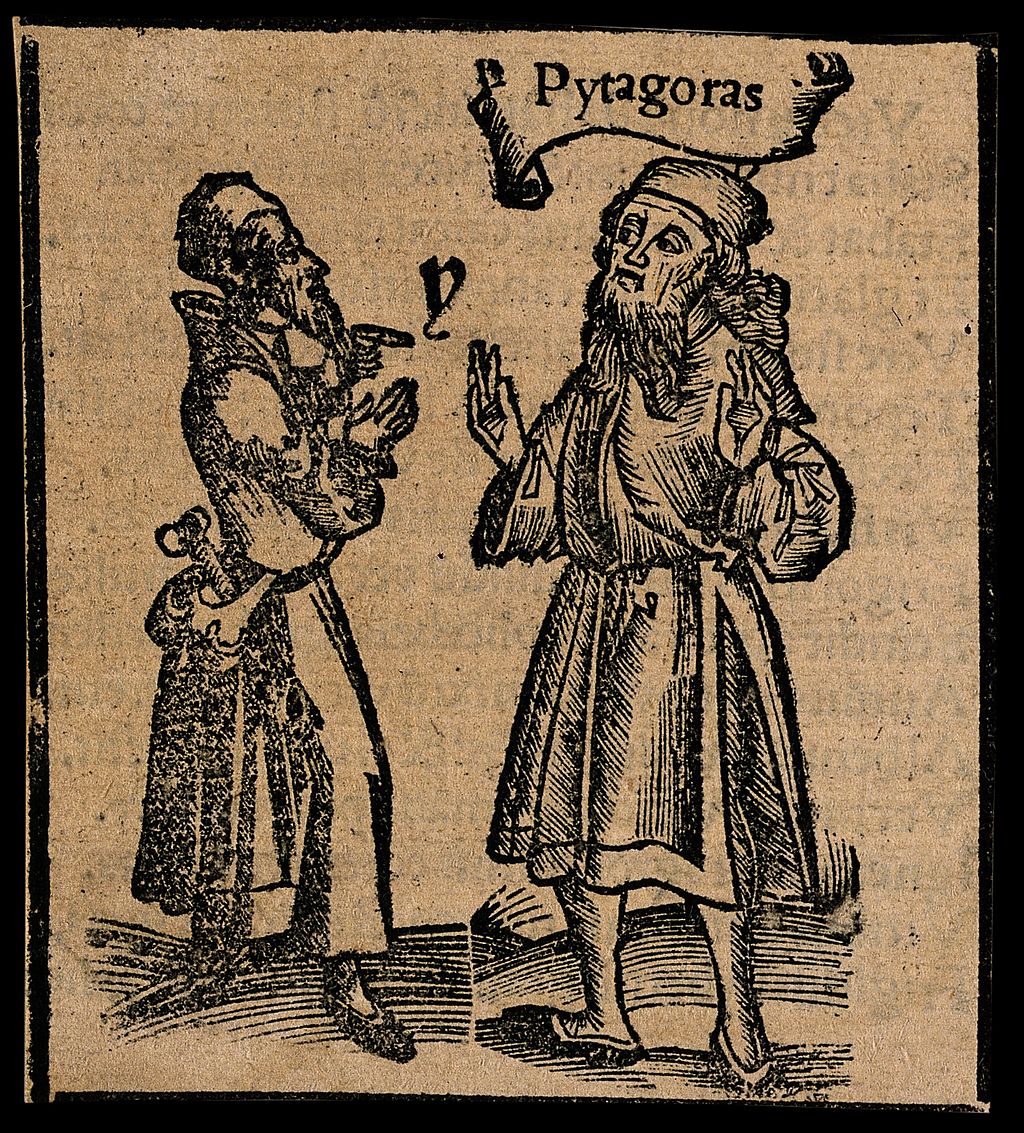 1024Px-Pythagoras. Woodcut. Wellcome V0004828