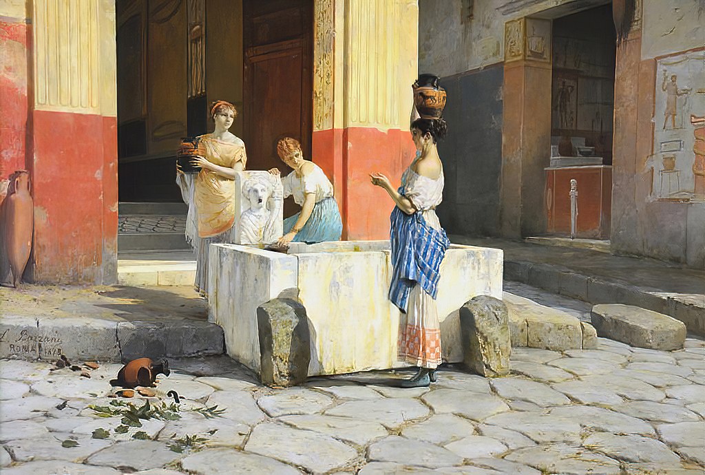 Women_at_the_well_by_Luigi_Bazzani_before_1927.jpg