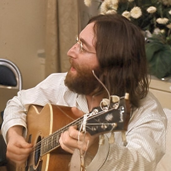 John Lennon Rehearses Give Peace A Chance Cropped